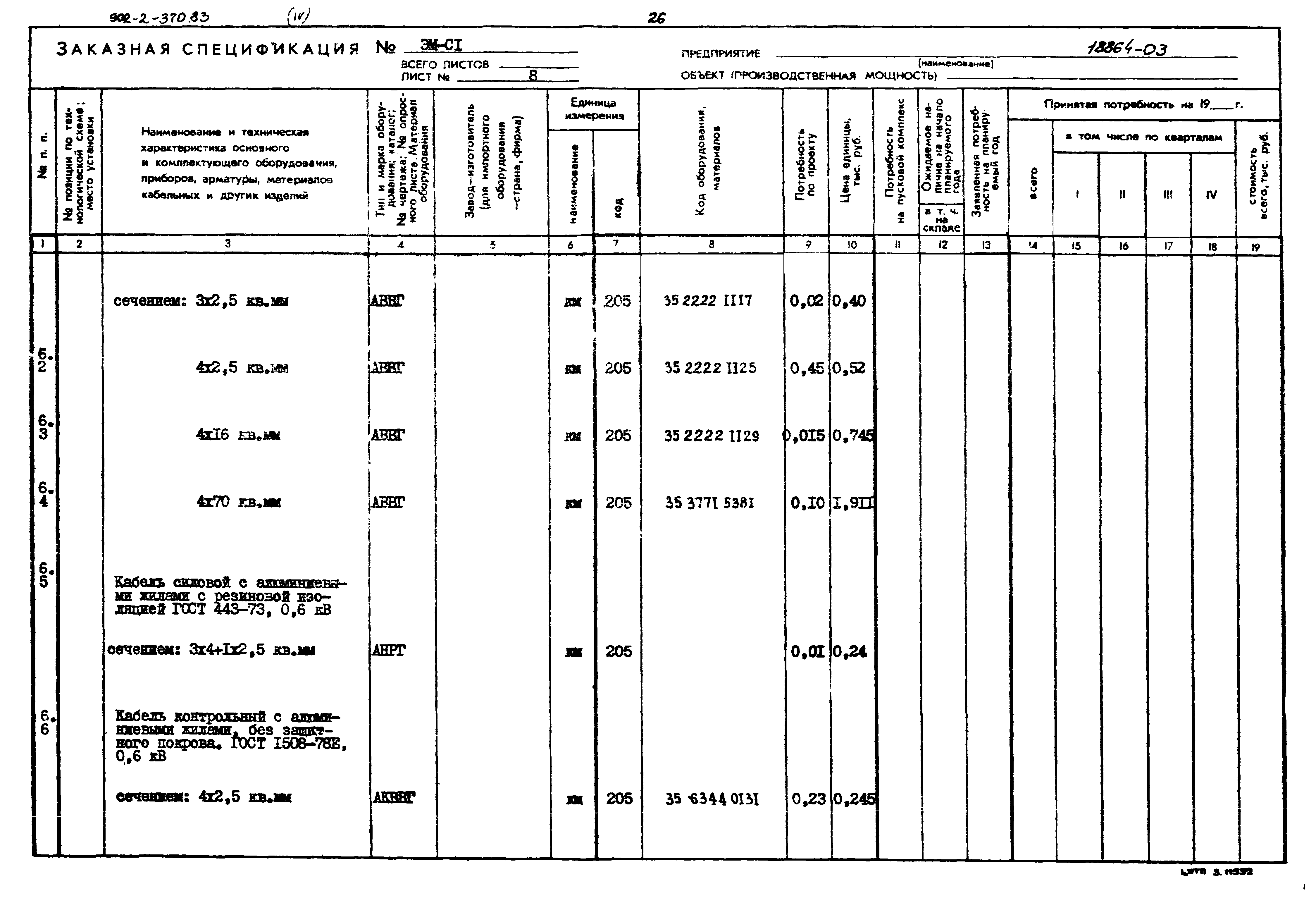 Типовой проект 902-2-370.83