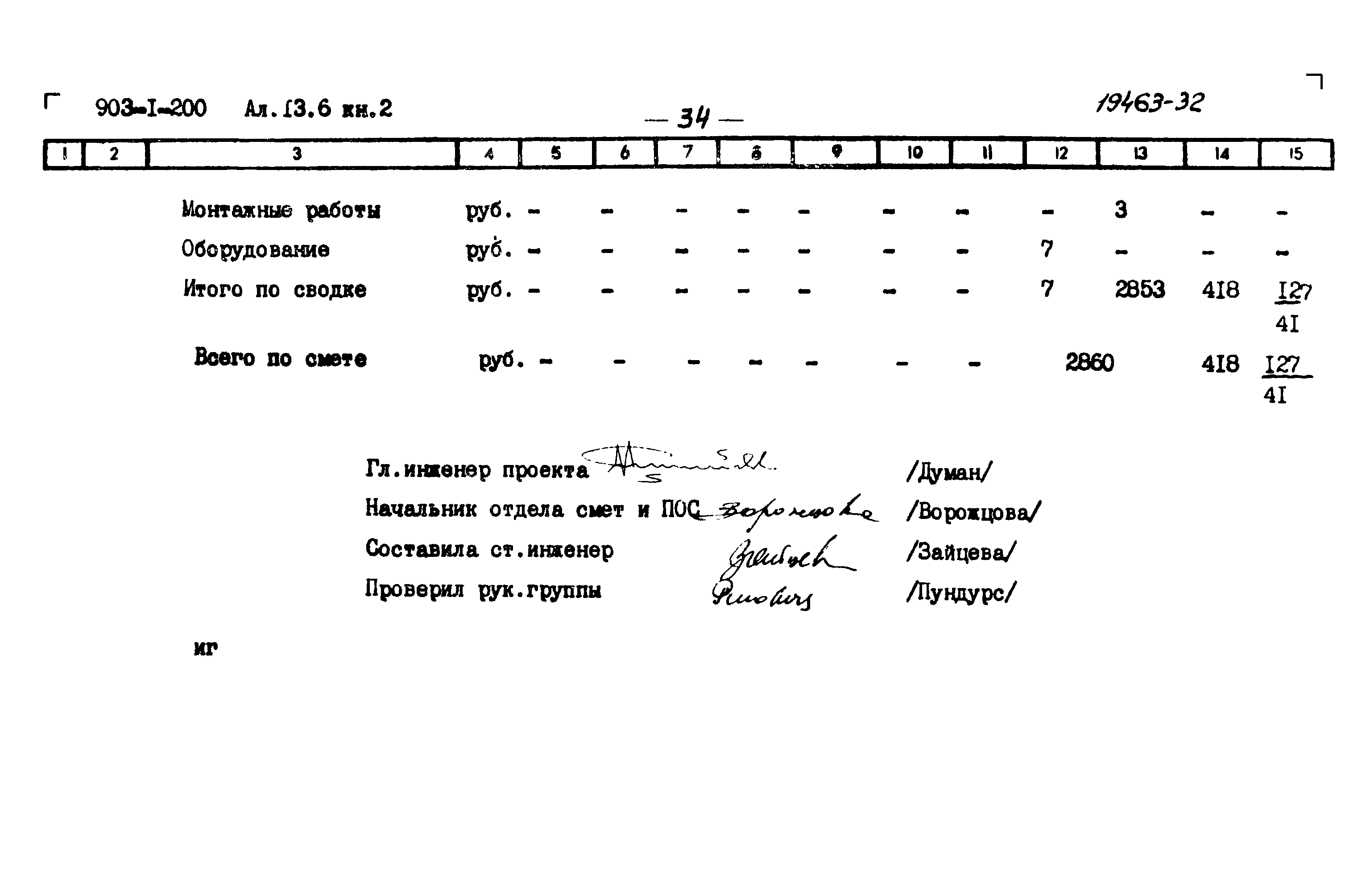 Типовой проект 903-1-200