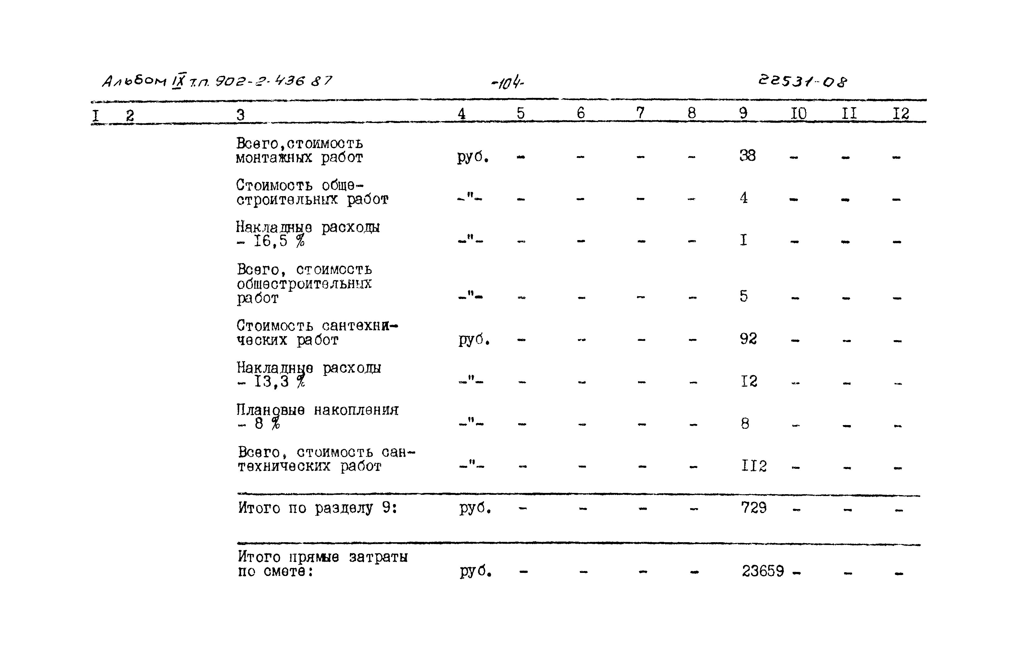 Типовой проект 902-2-436.87