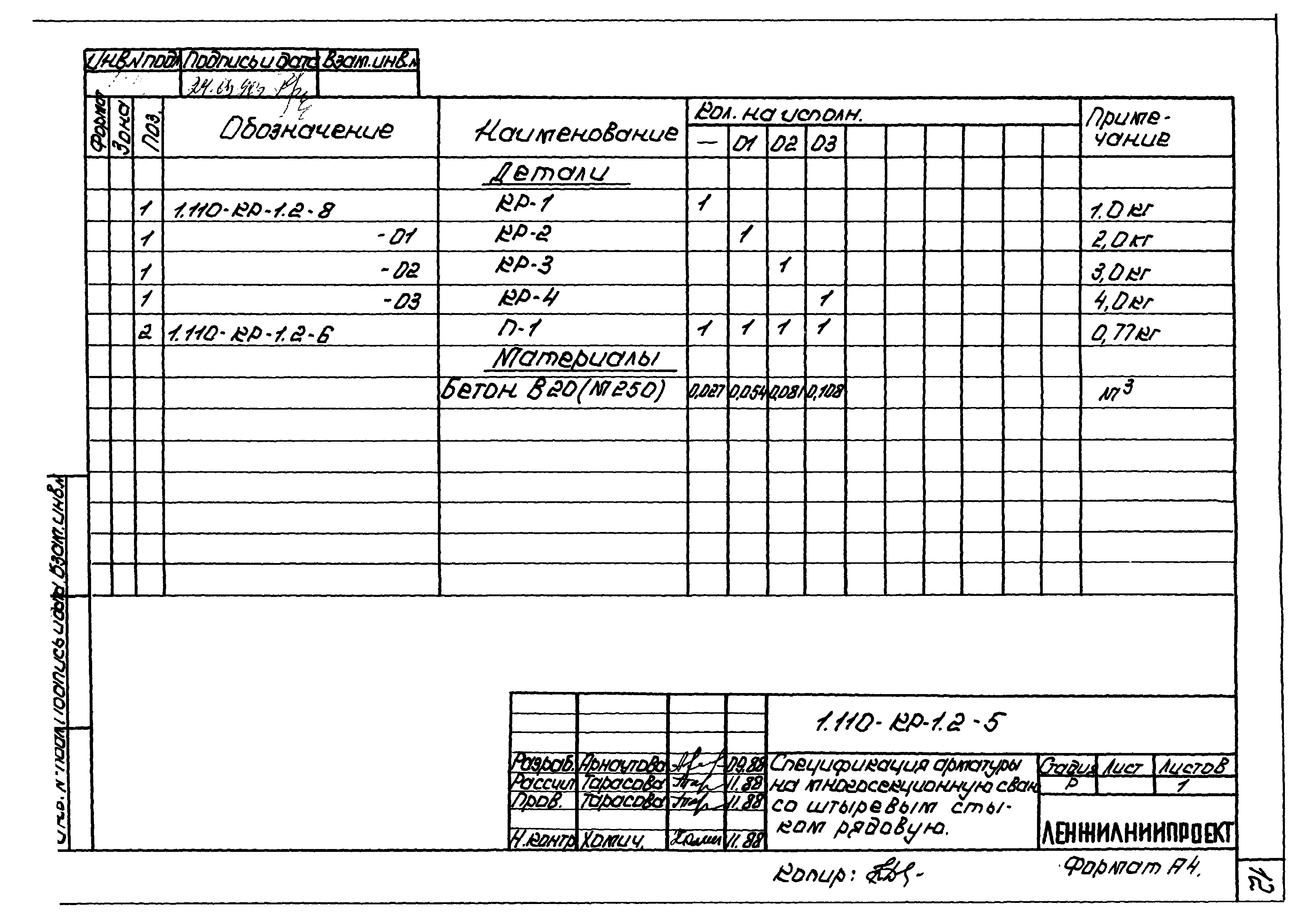 Серия 1.110-КР-1