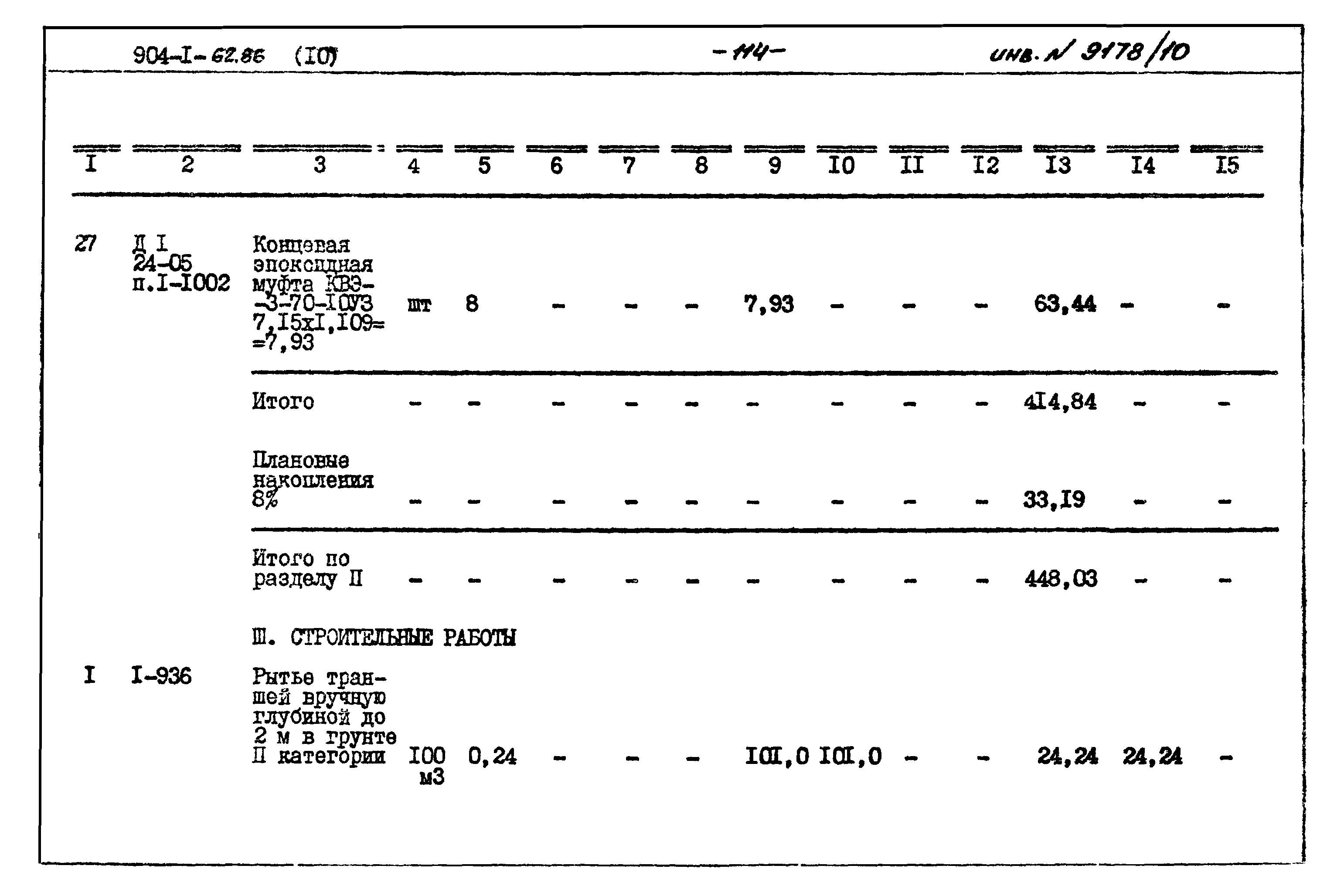 Типовой проект 904-1-62.86