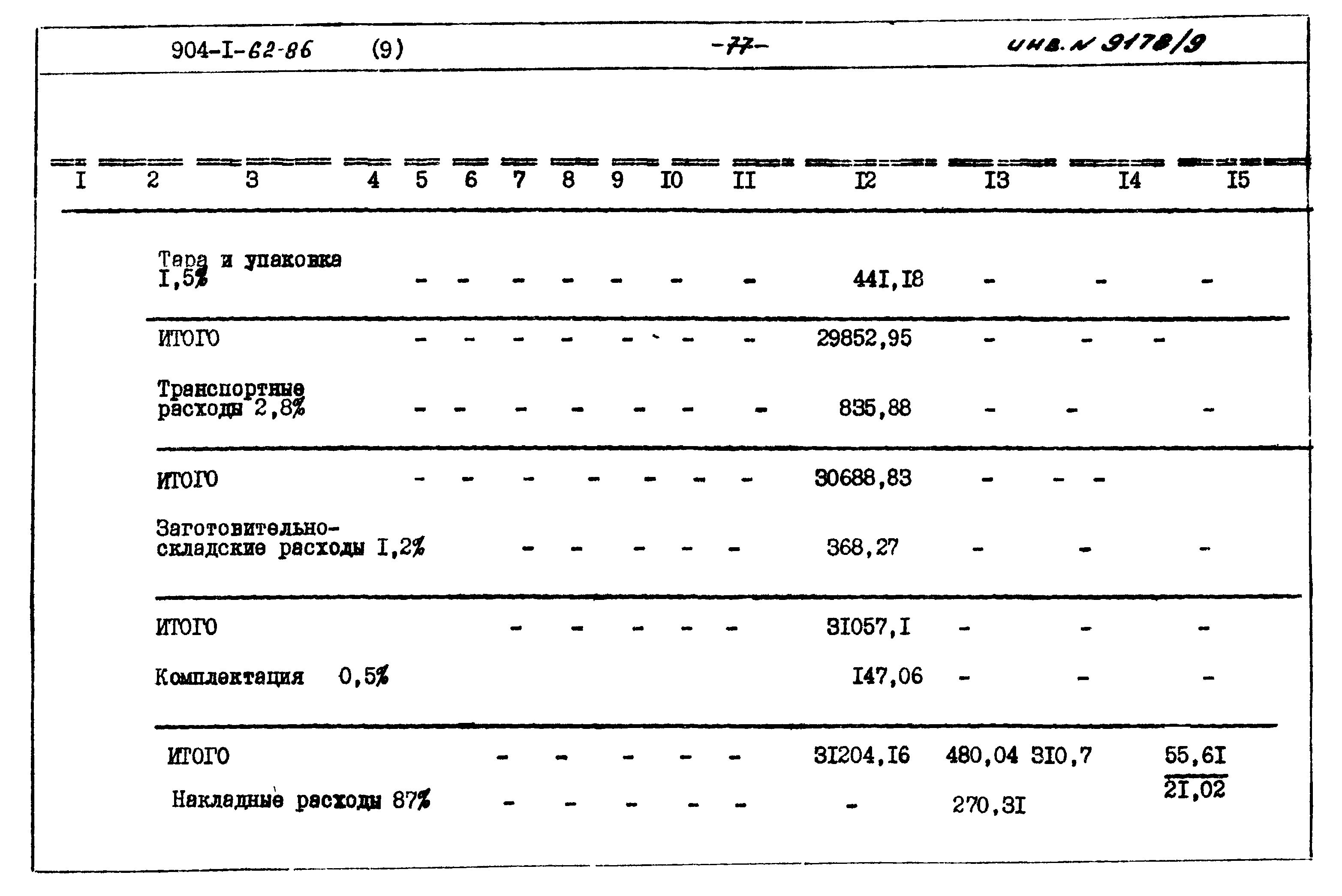 Типовой проект 904-1-62.86