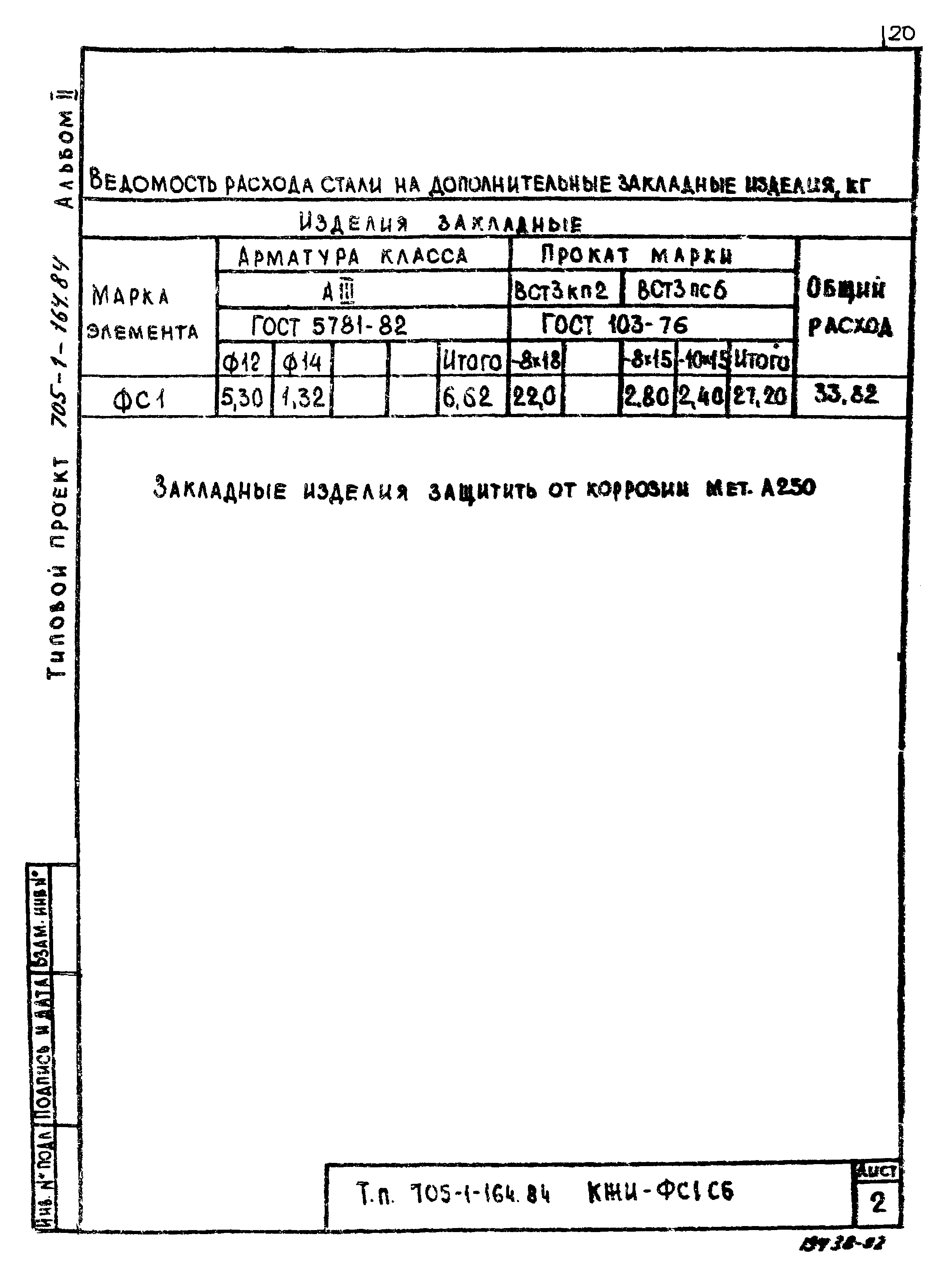 Типовой проект 705-1-163.84