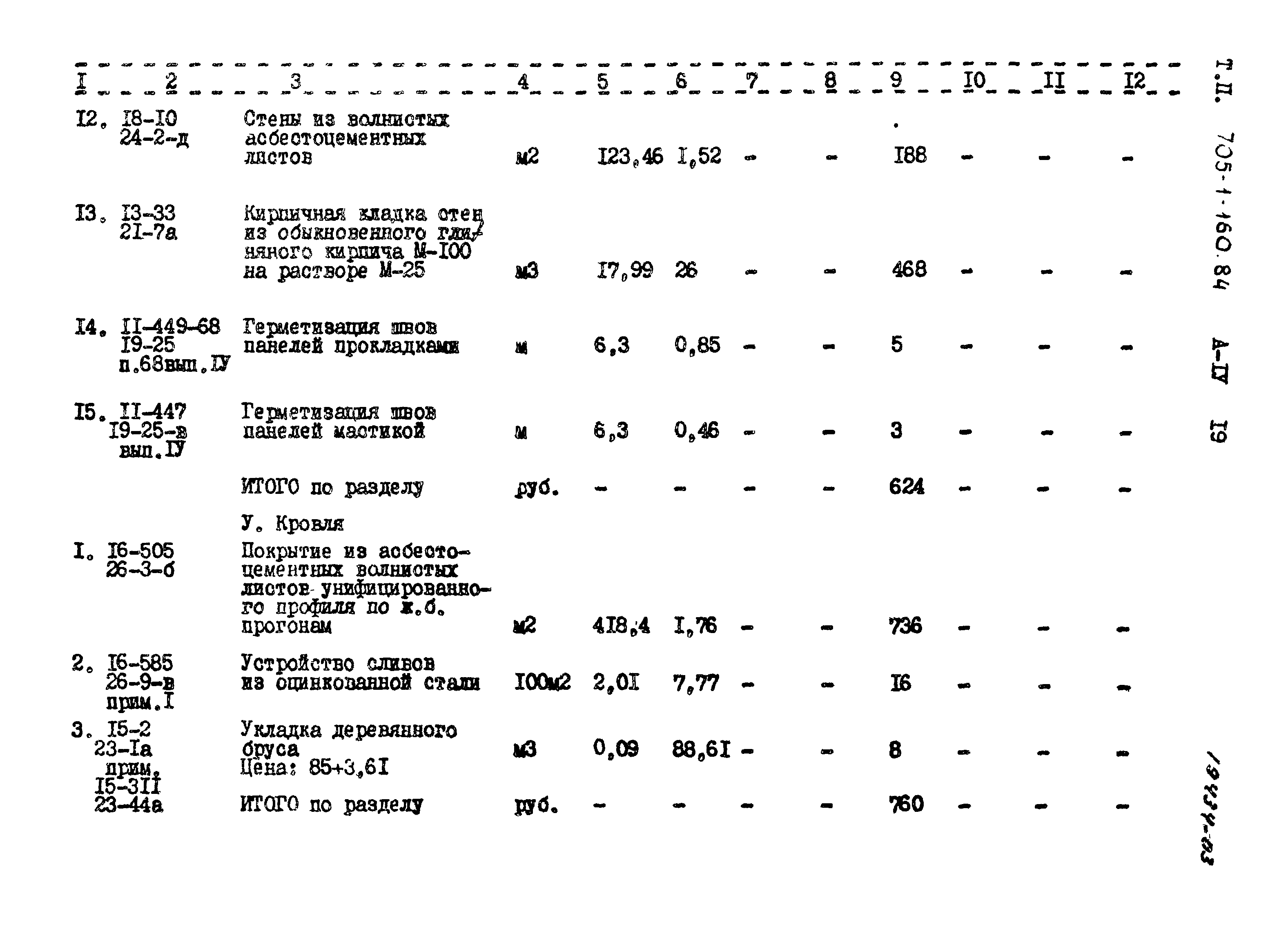 Типовой проект 705-1-160.84