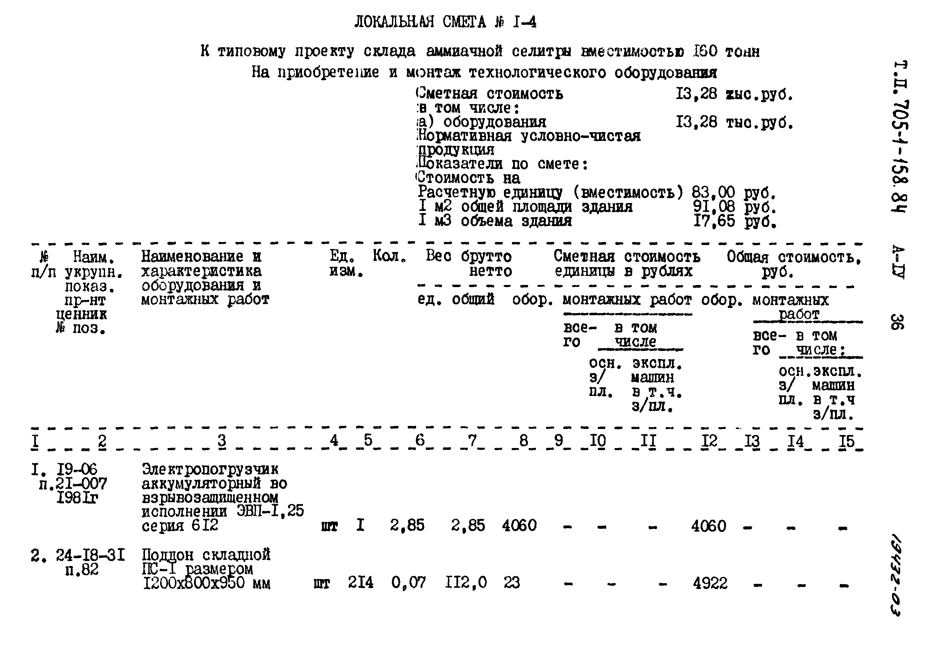 Типовой проект 705-1-158.84