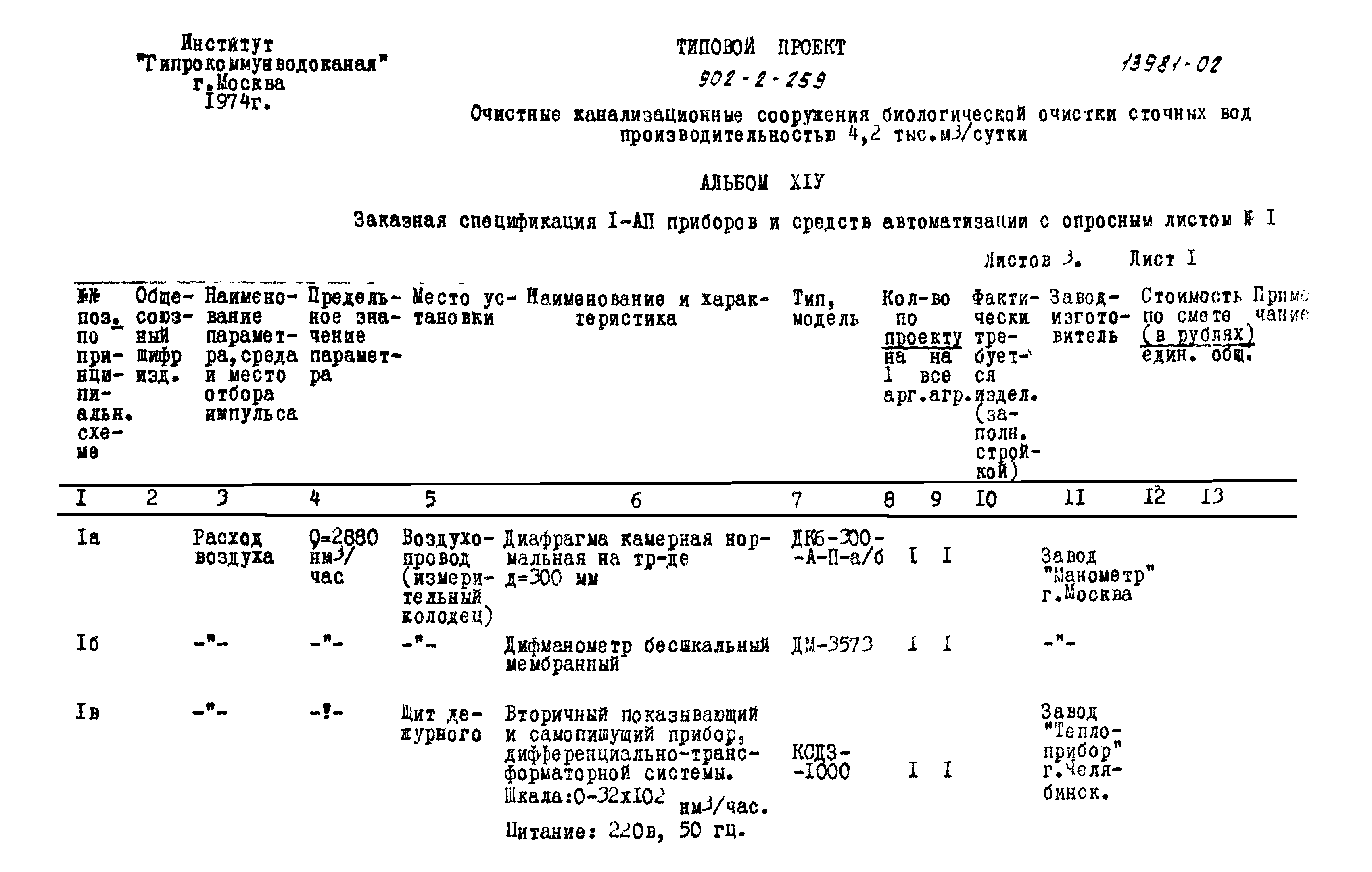 Типовой проект 902-2-259