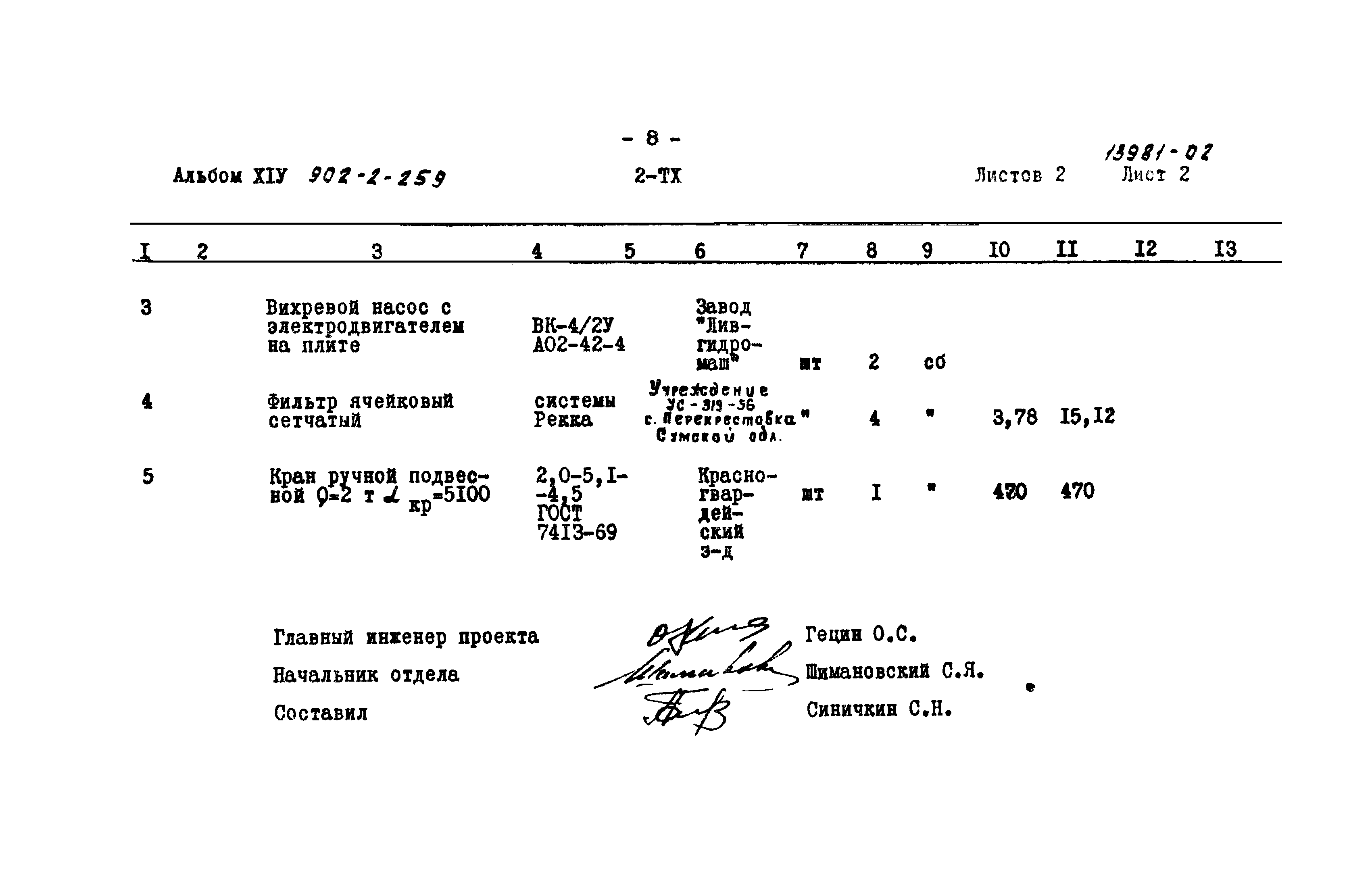 Типовой проект 902-2-259