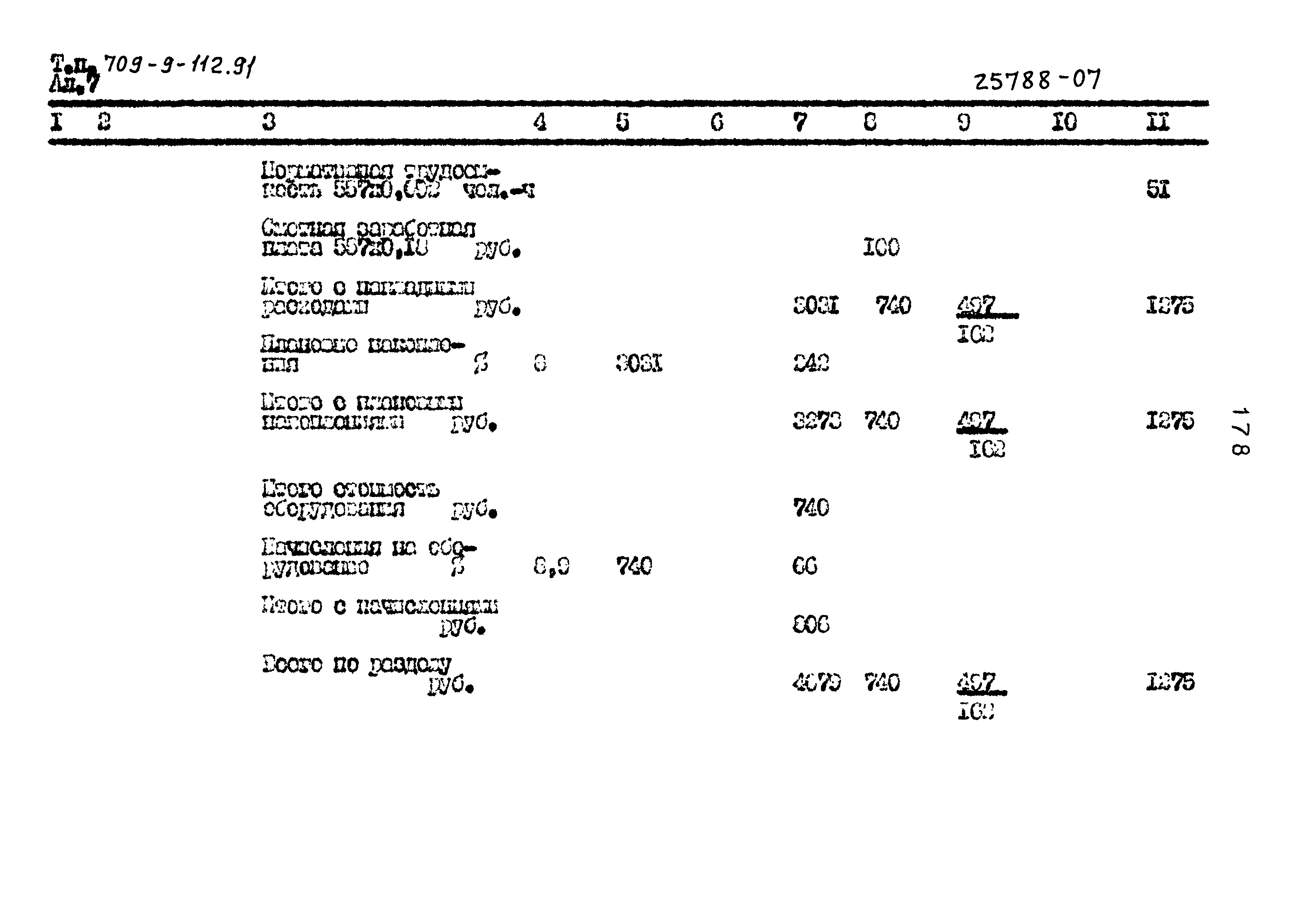 Типовой проект 709-9-112.91