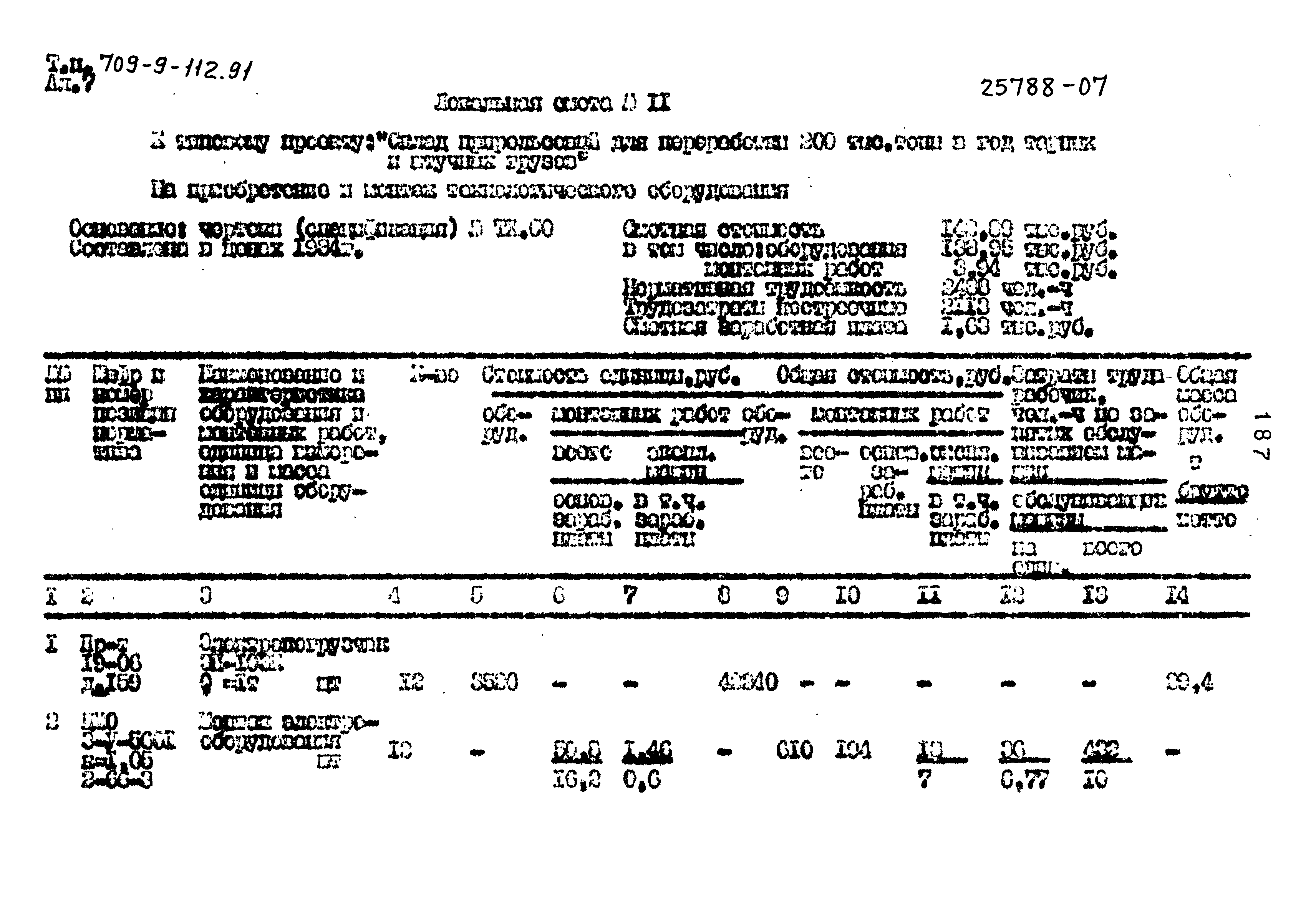 Типовой проект 709-9-112.91