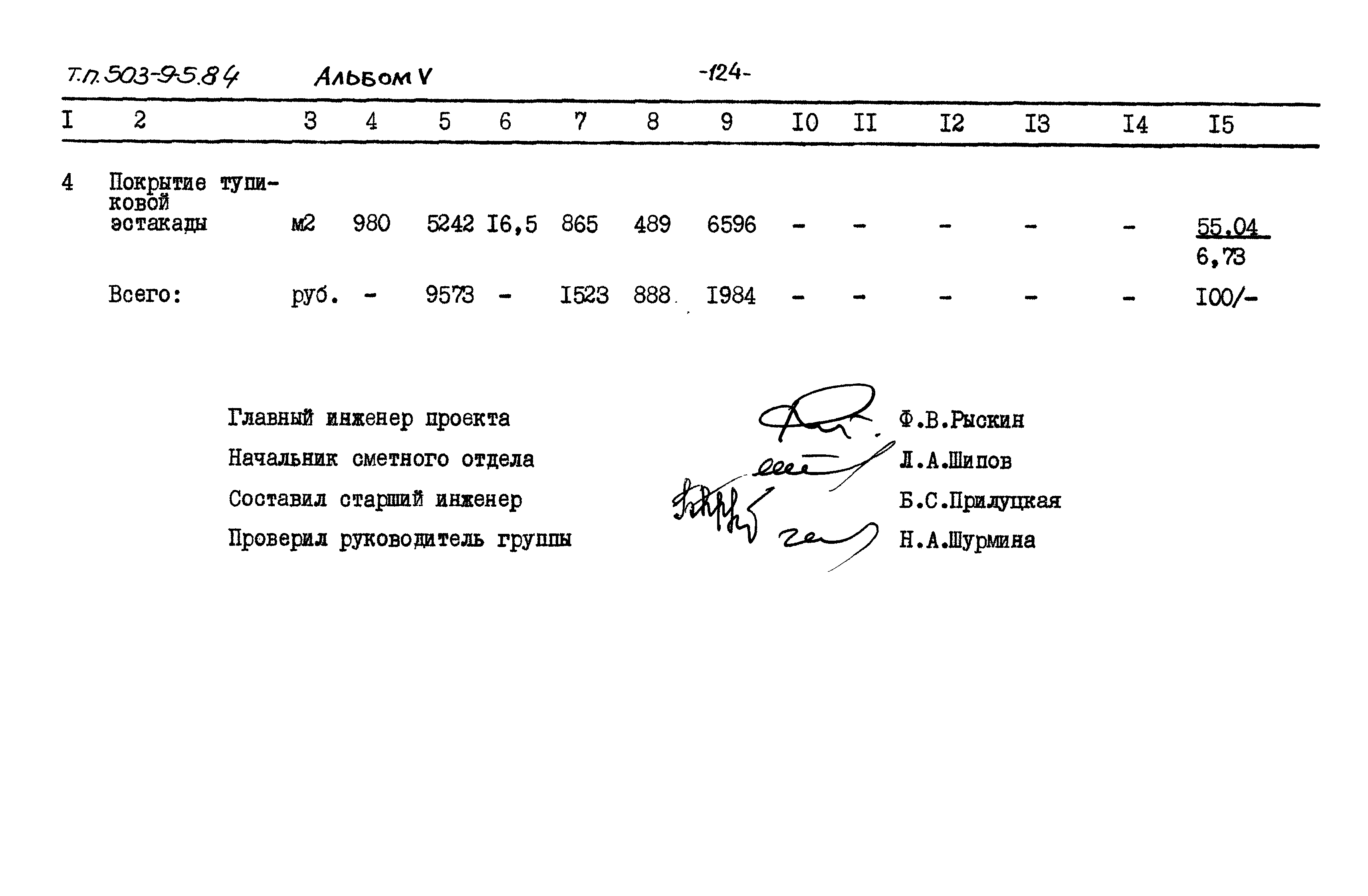 Типовой проект 503-9-5.84