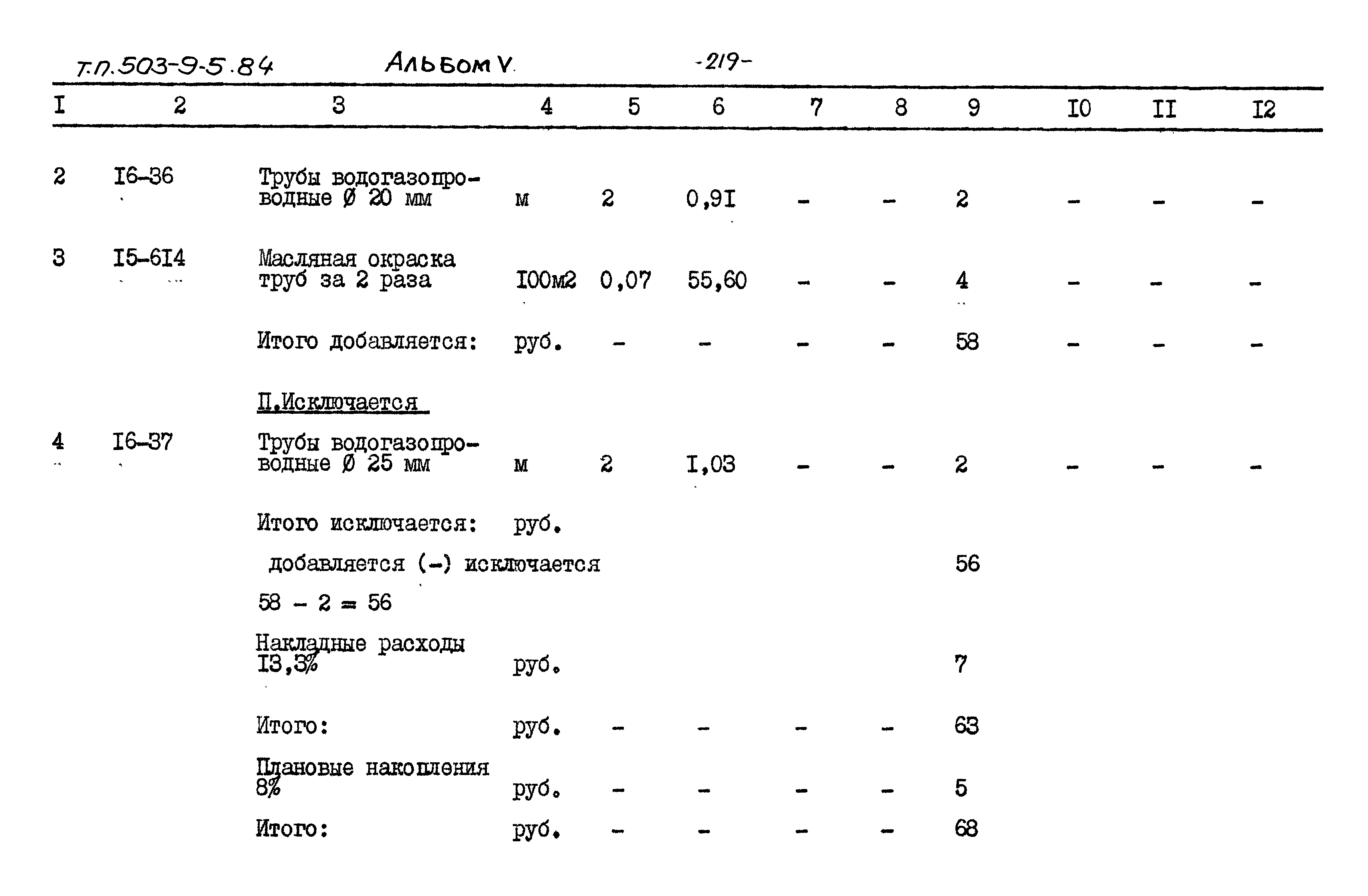 Типовой проект 503-9-5.84