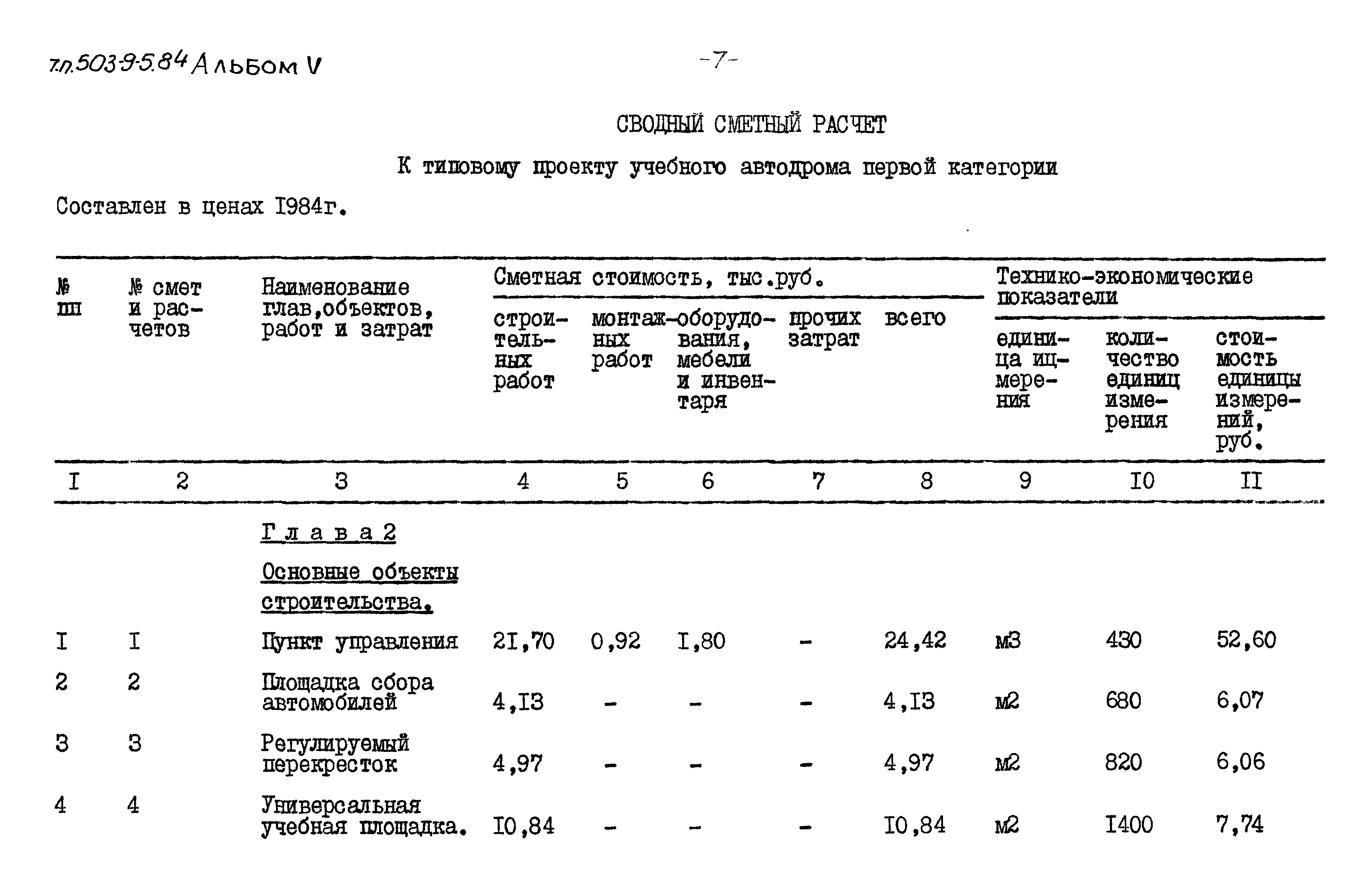 Типовой проект 503-9-5.84