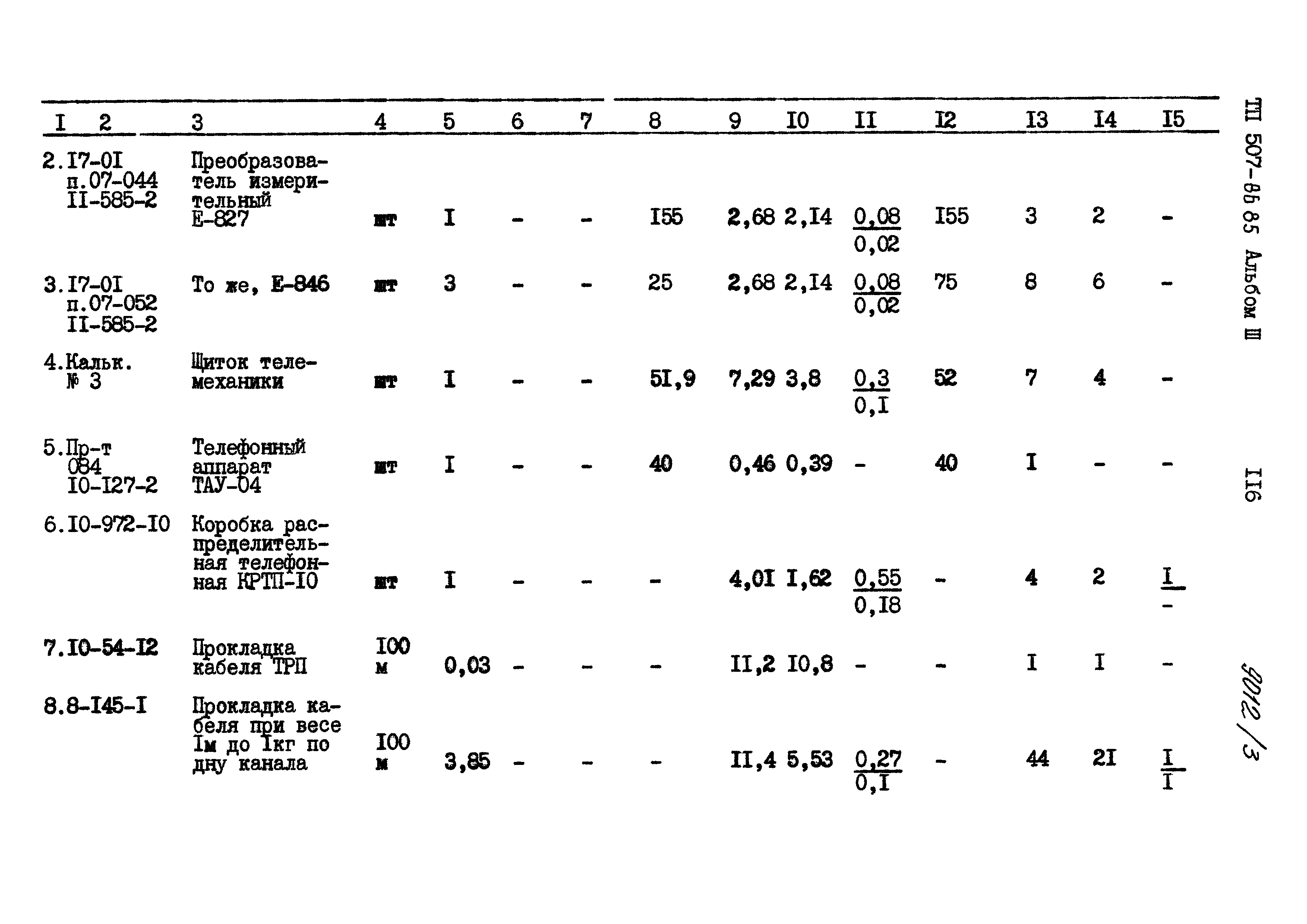 Типовой проект 507-86.85