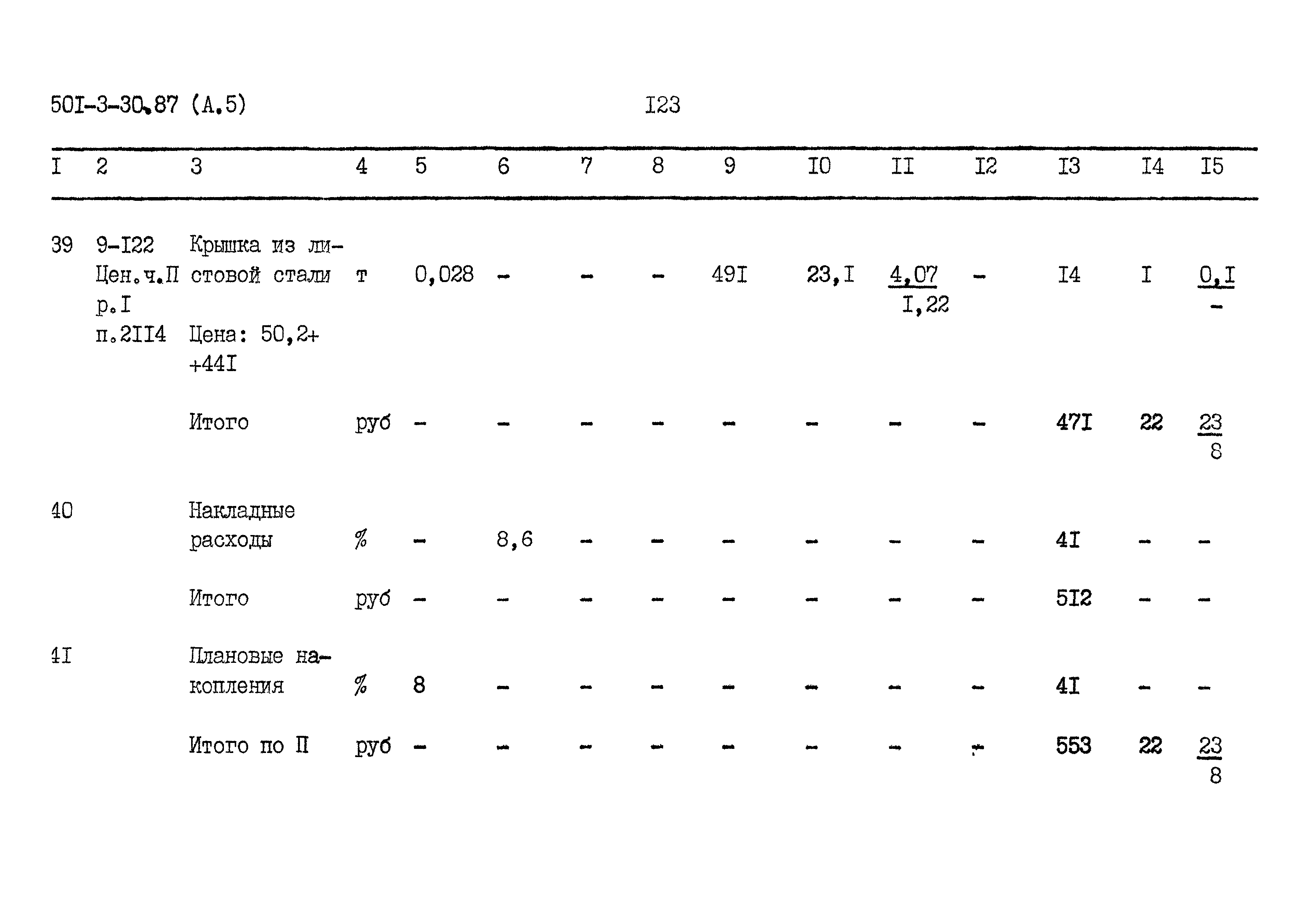 Типовой проект 501-3-30.87