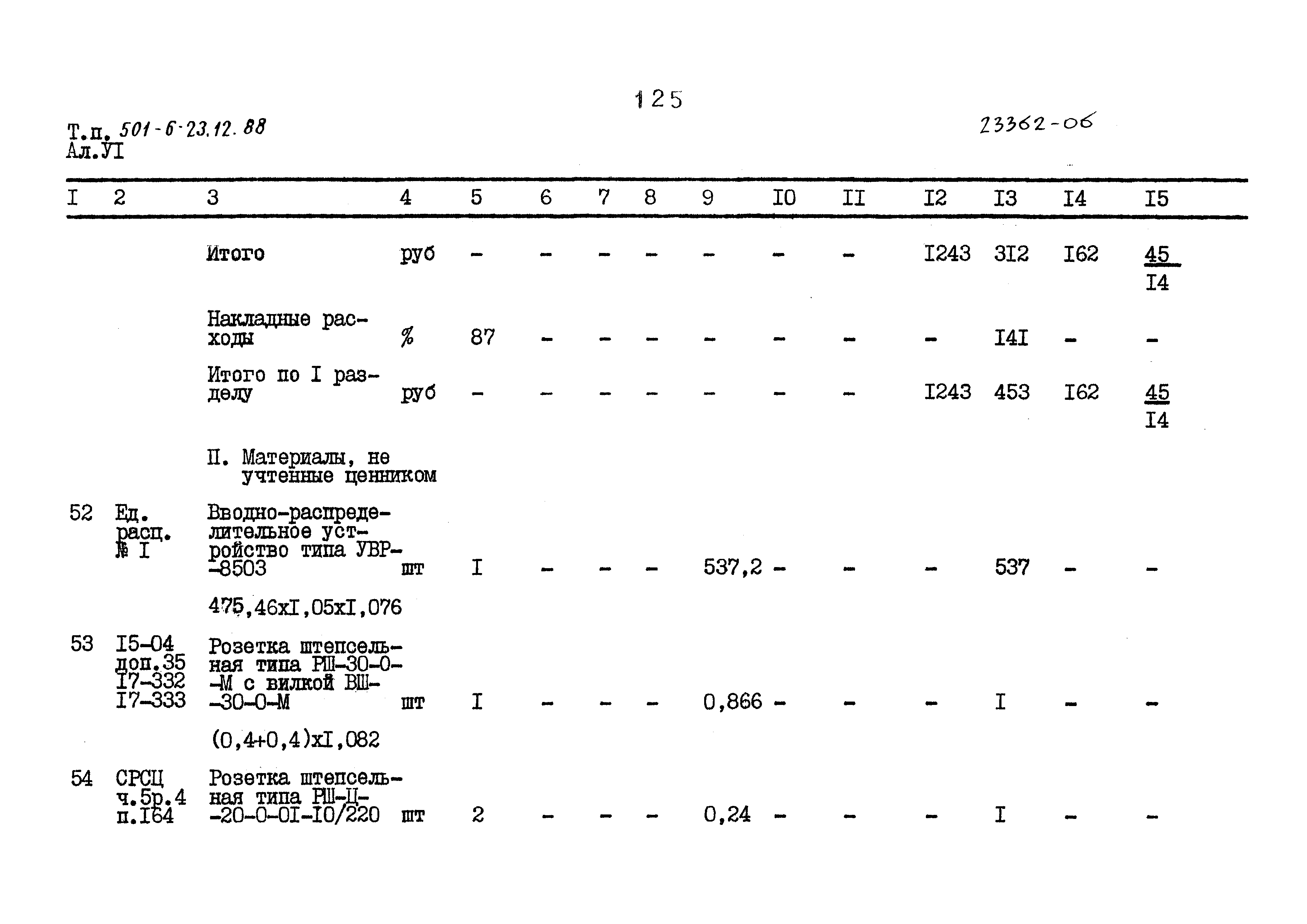 Типовой проект 501-6-23.12.88