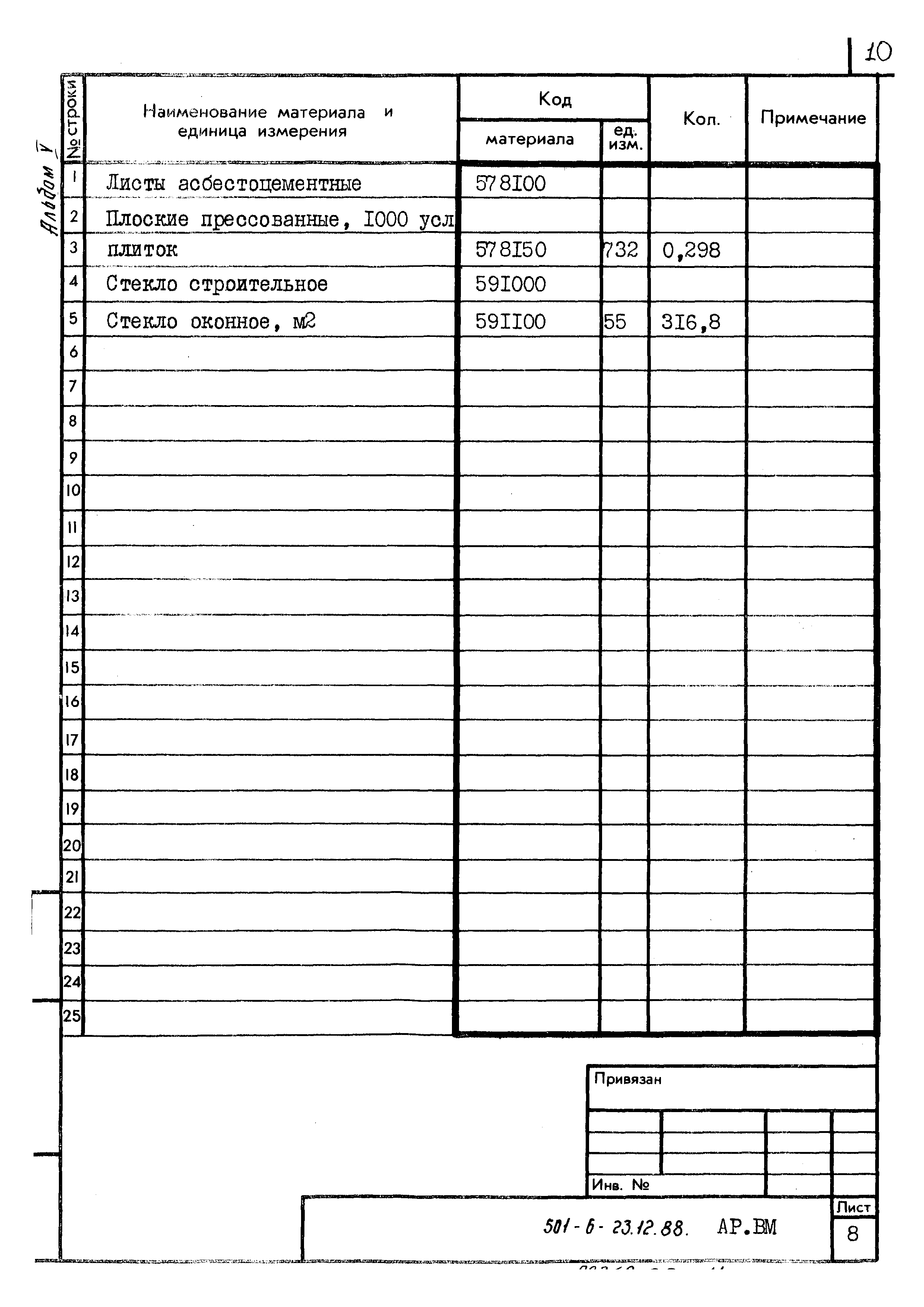 Типовой проект 501-6-23.12.88