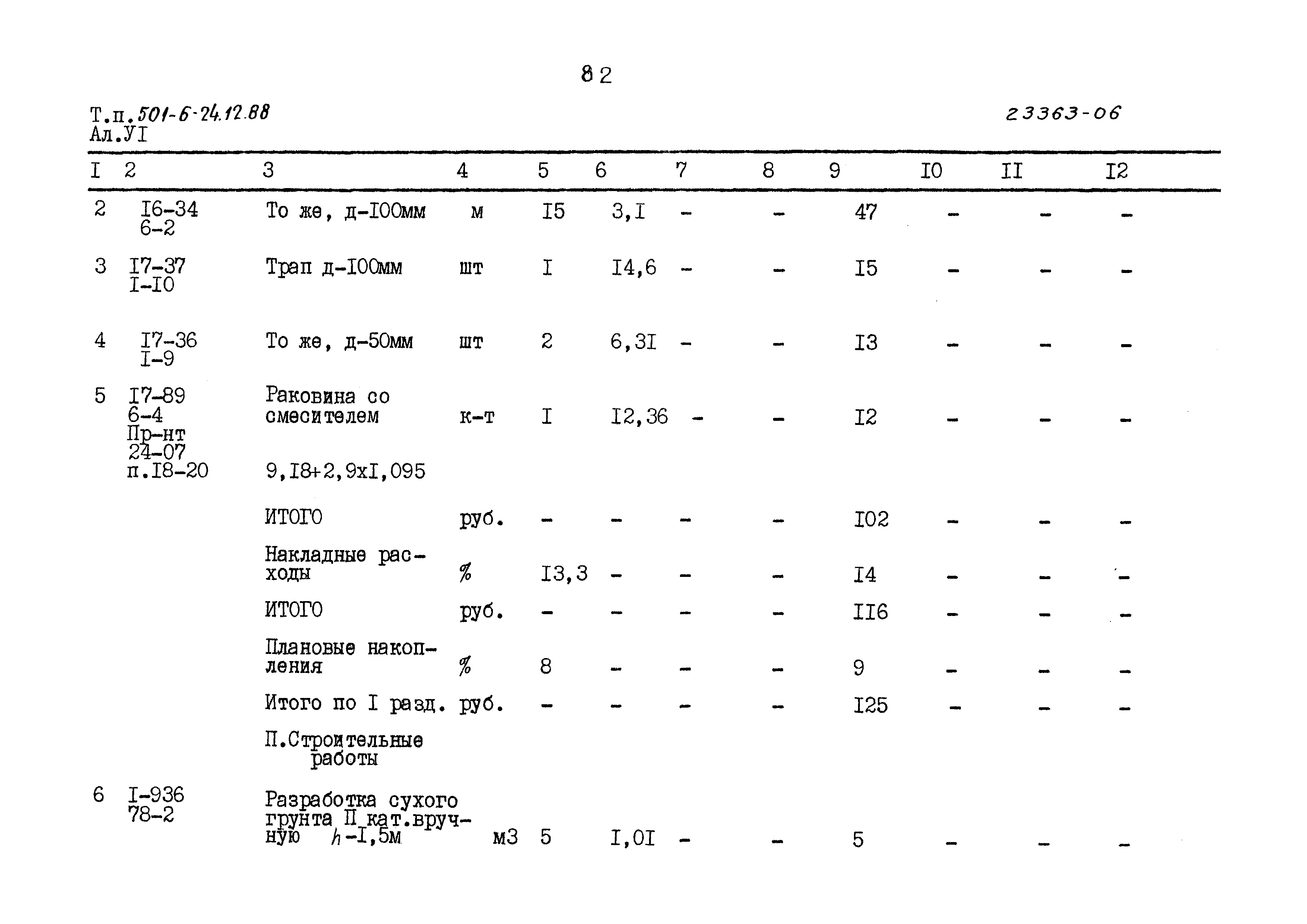 Типовой проект 501-6-24.12.88