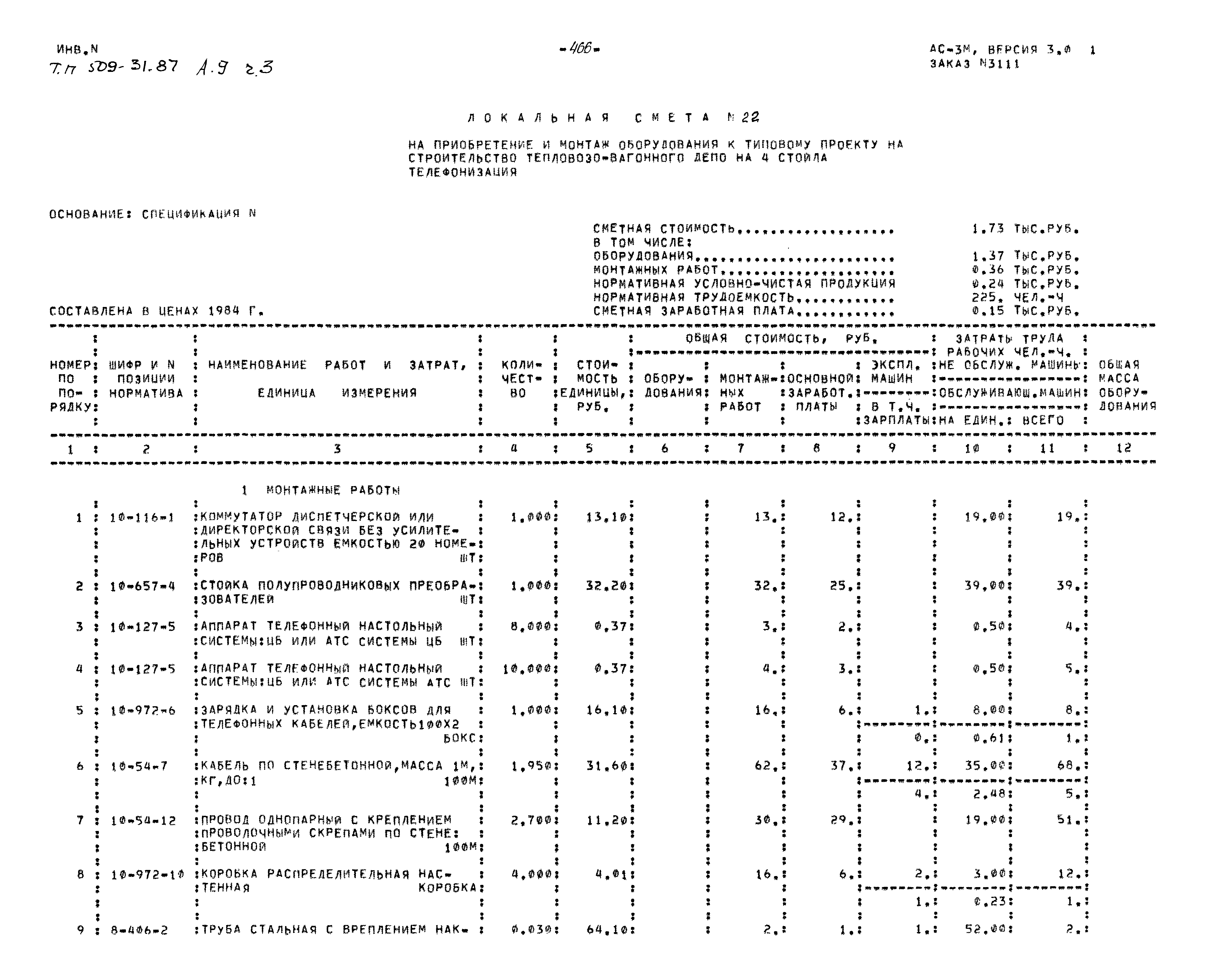 Типовой проект 509-31.87