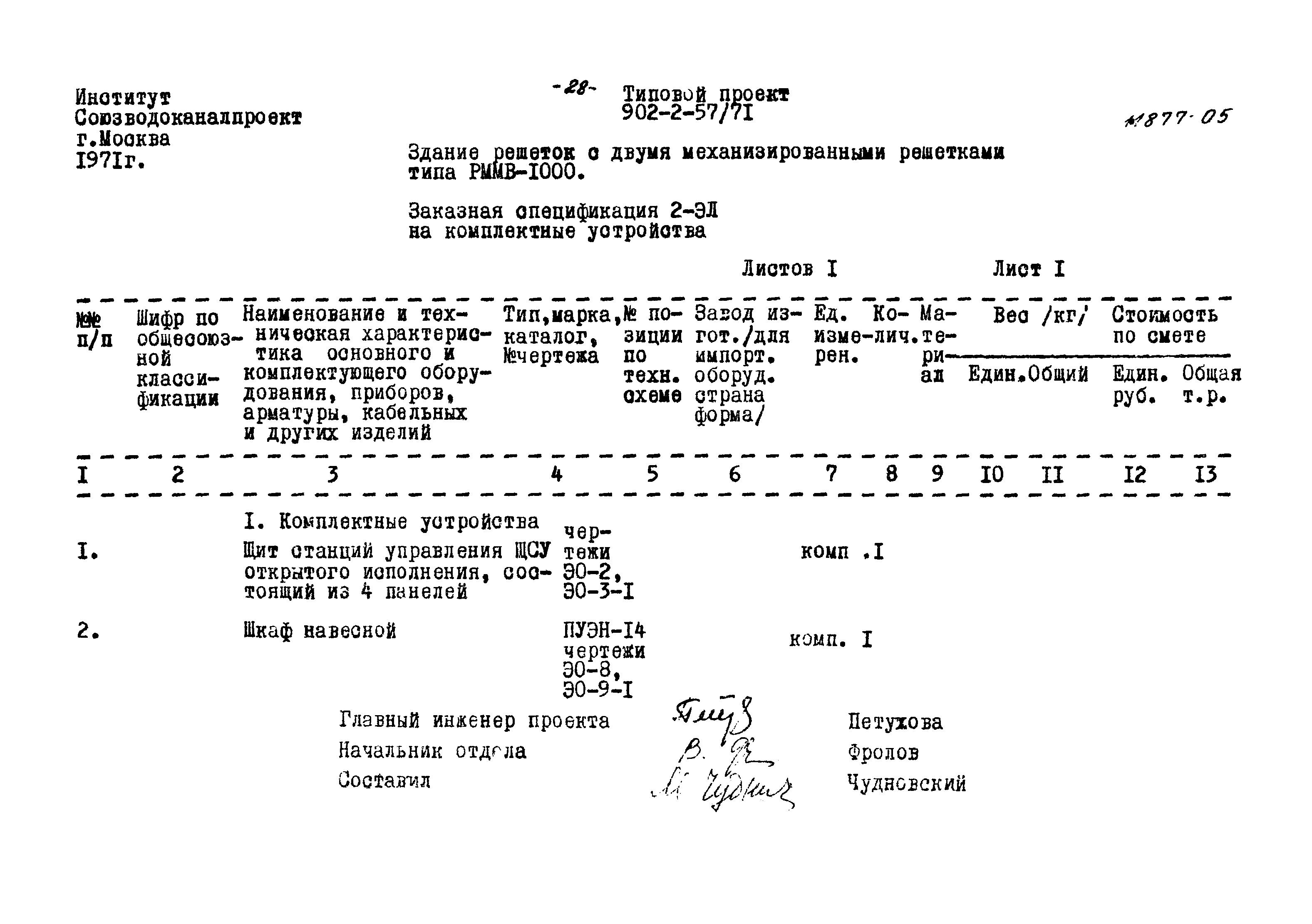 Типовой проект 902-2-57/71