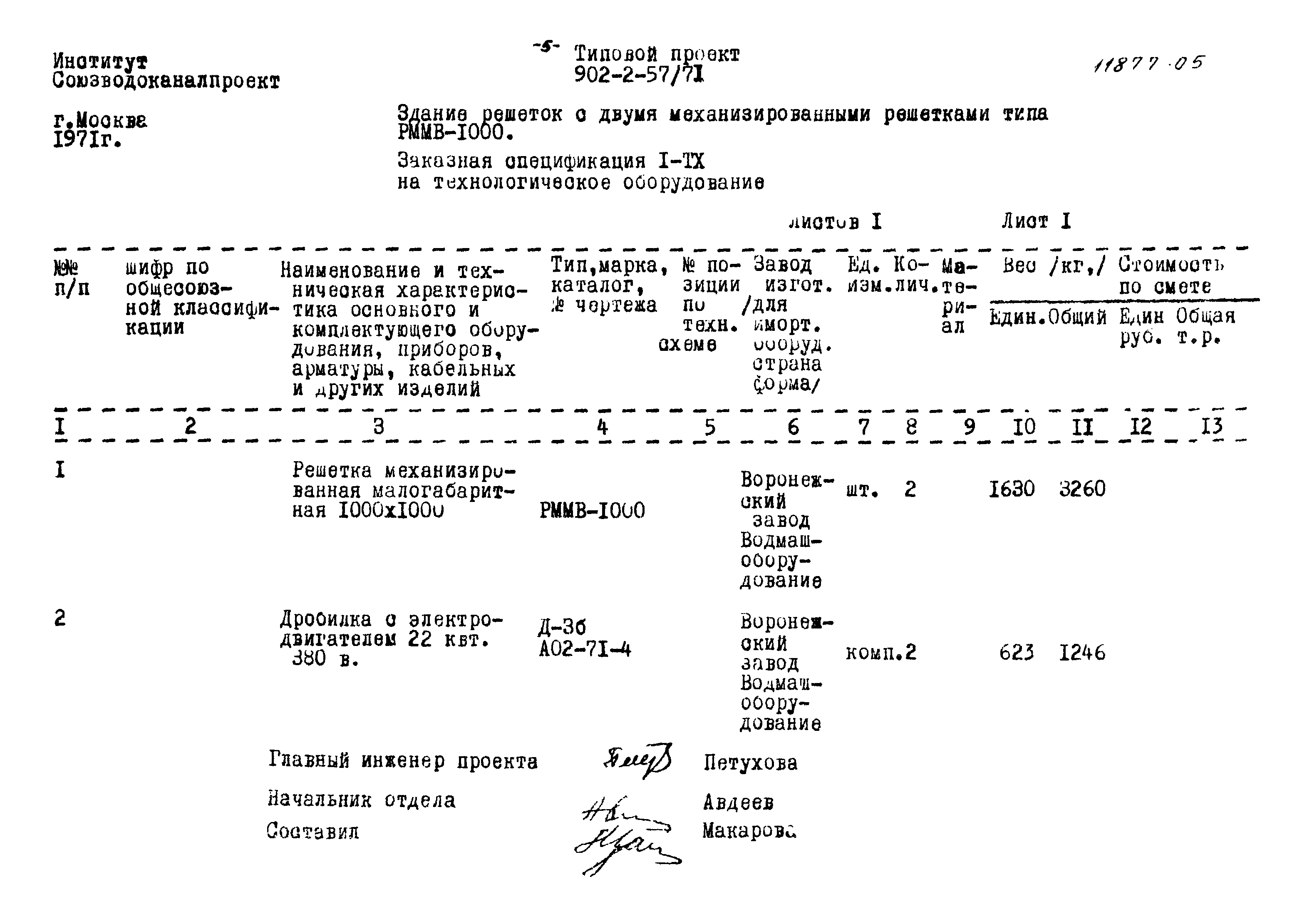 Типовой проект 902-2-57/71