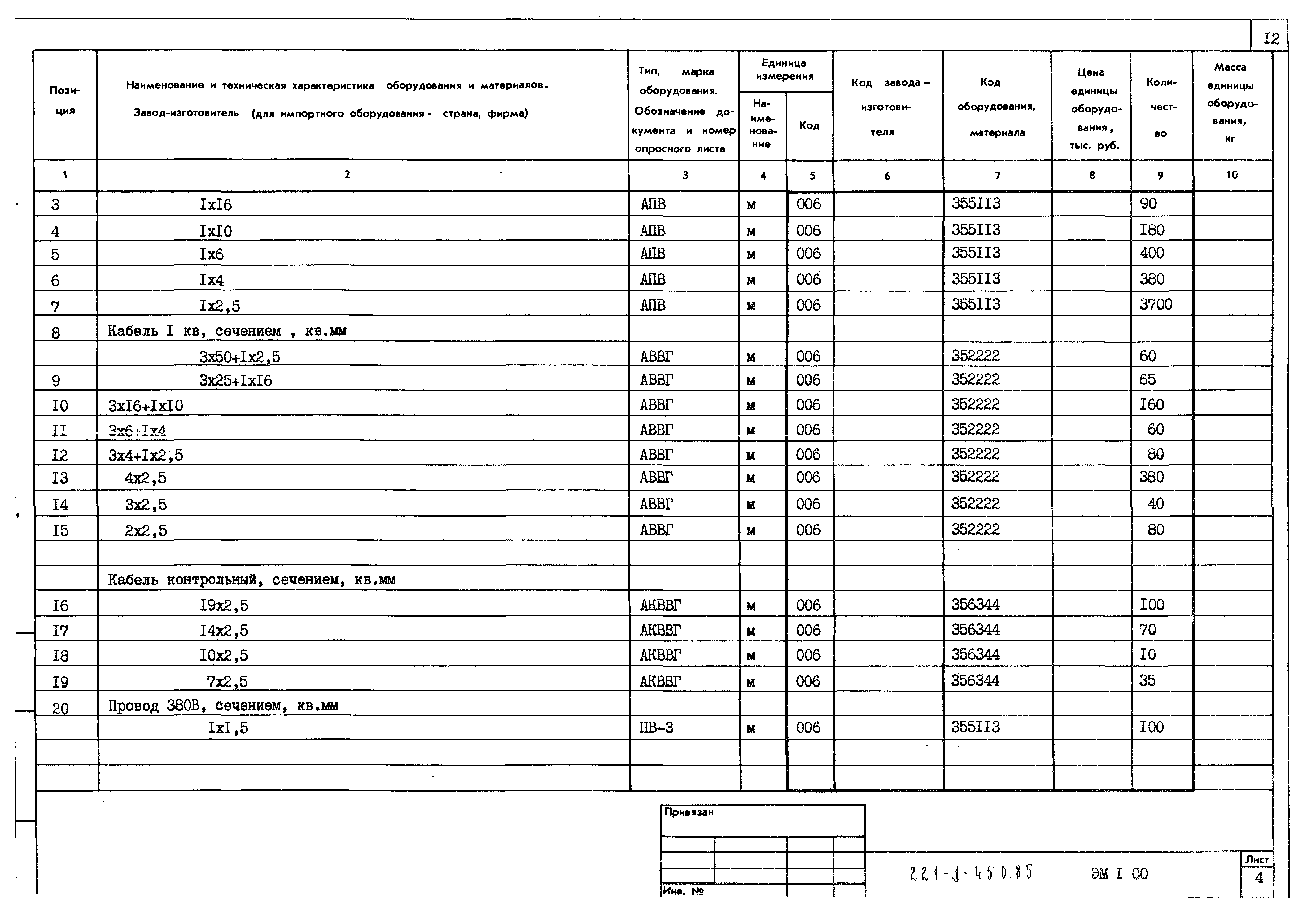 Типовой проект 221-1-450.85