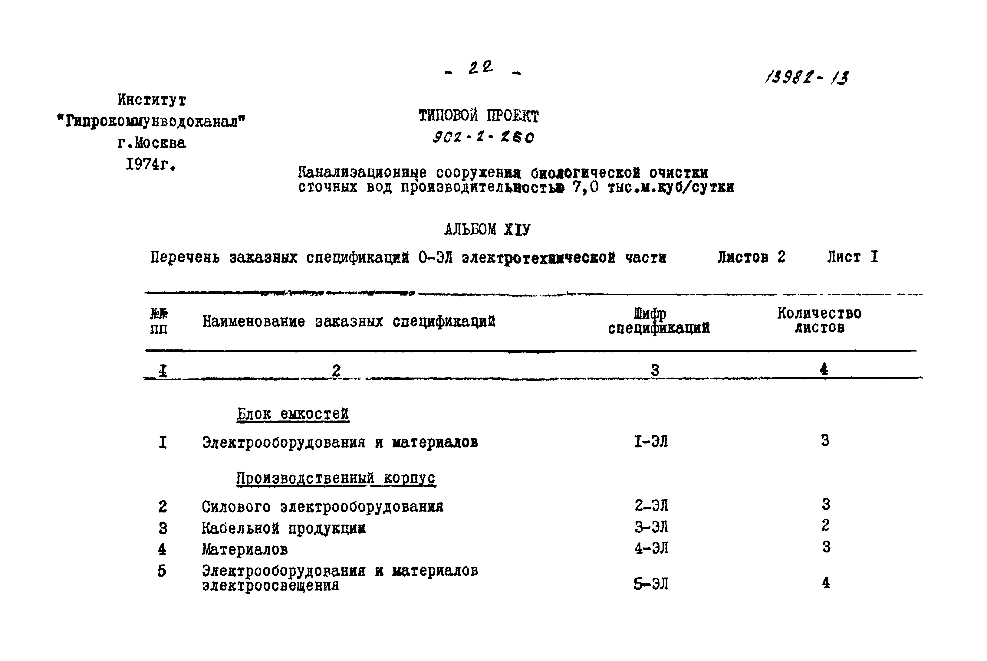 Типовой проект 902-2-260