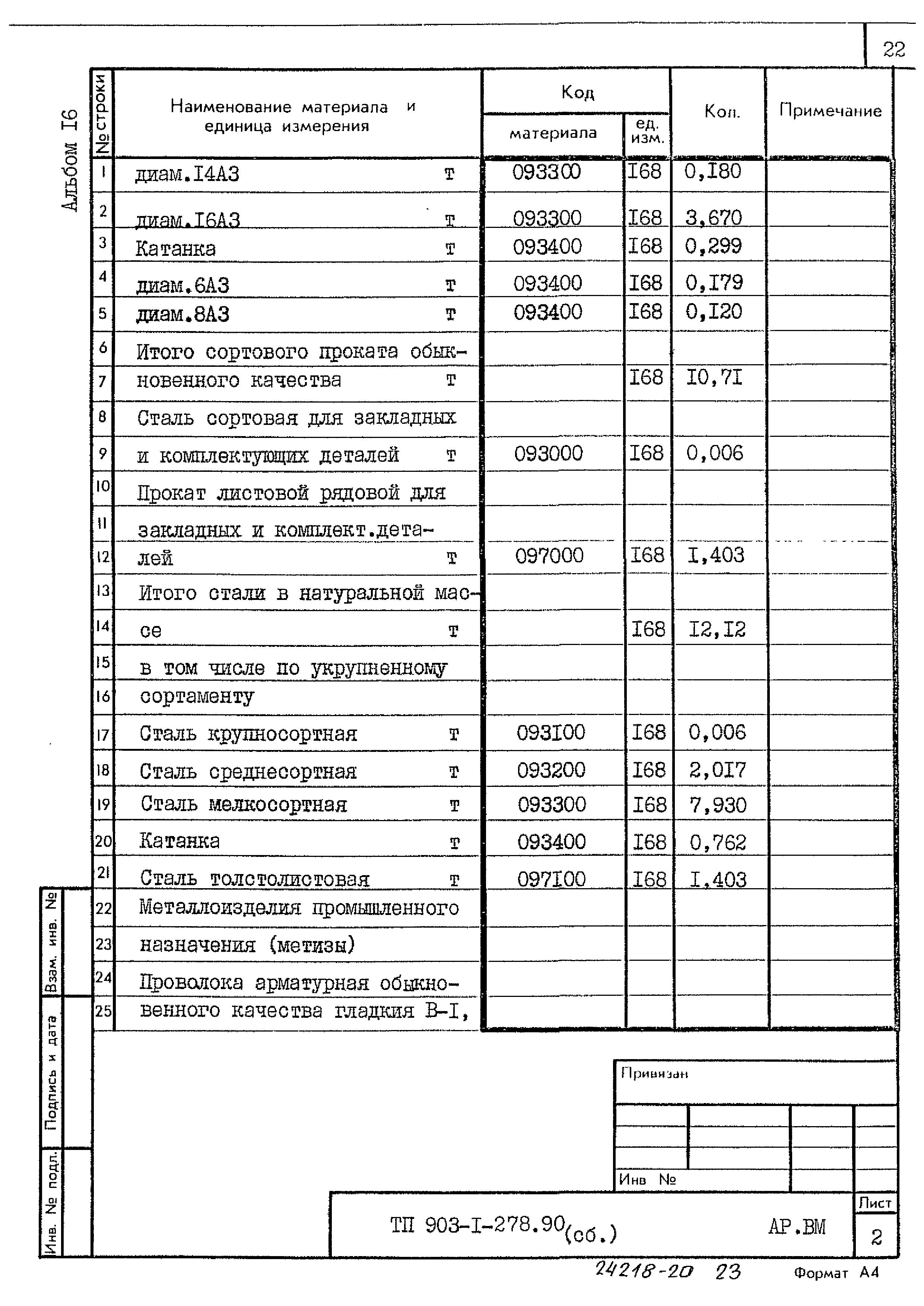 Типовой проект 903-1-278.90