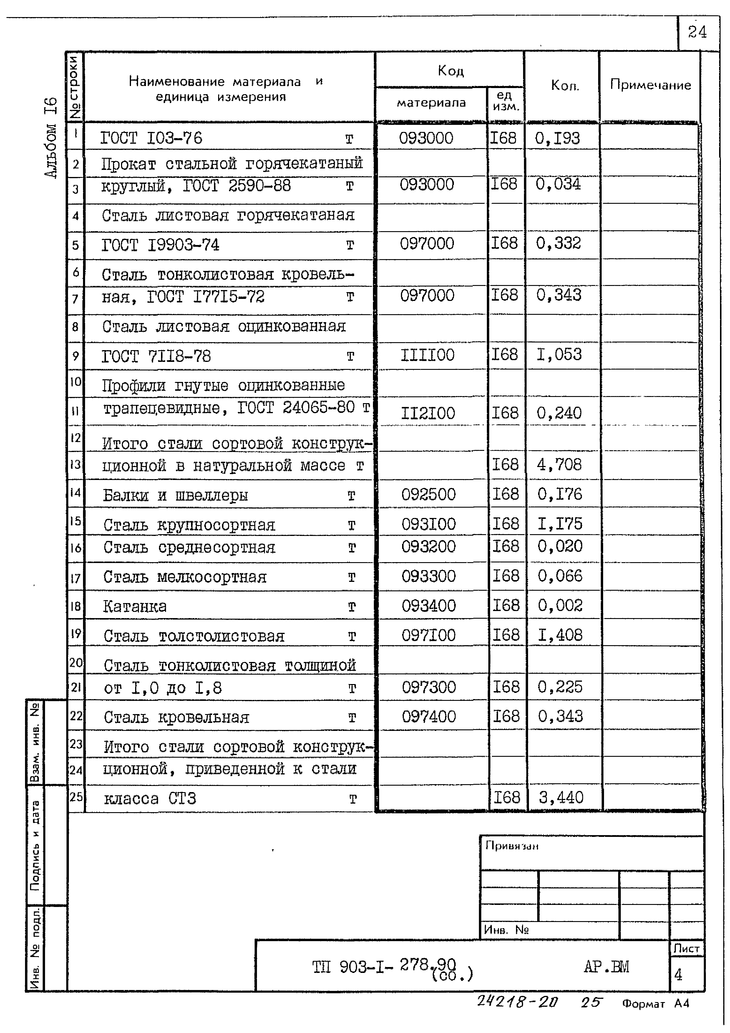 Типовой проект 903-1-278.90