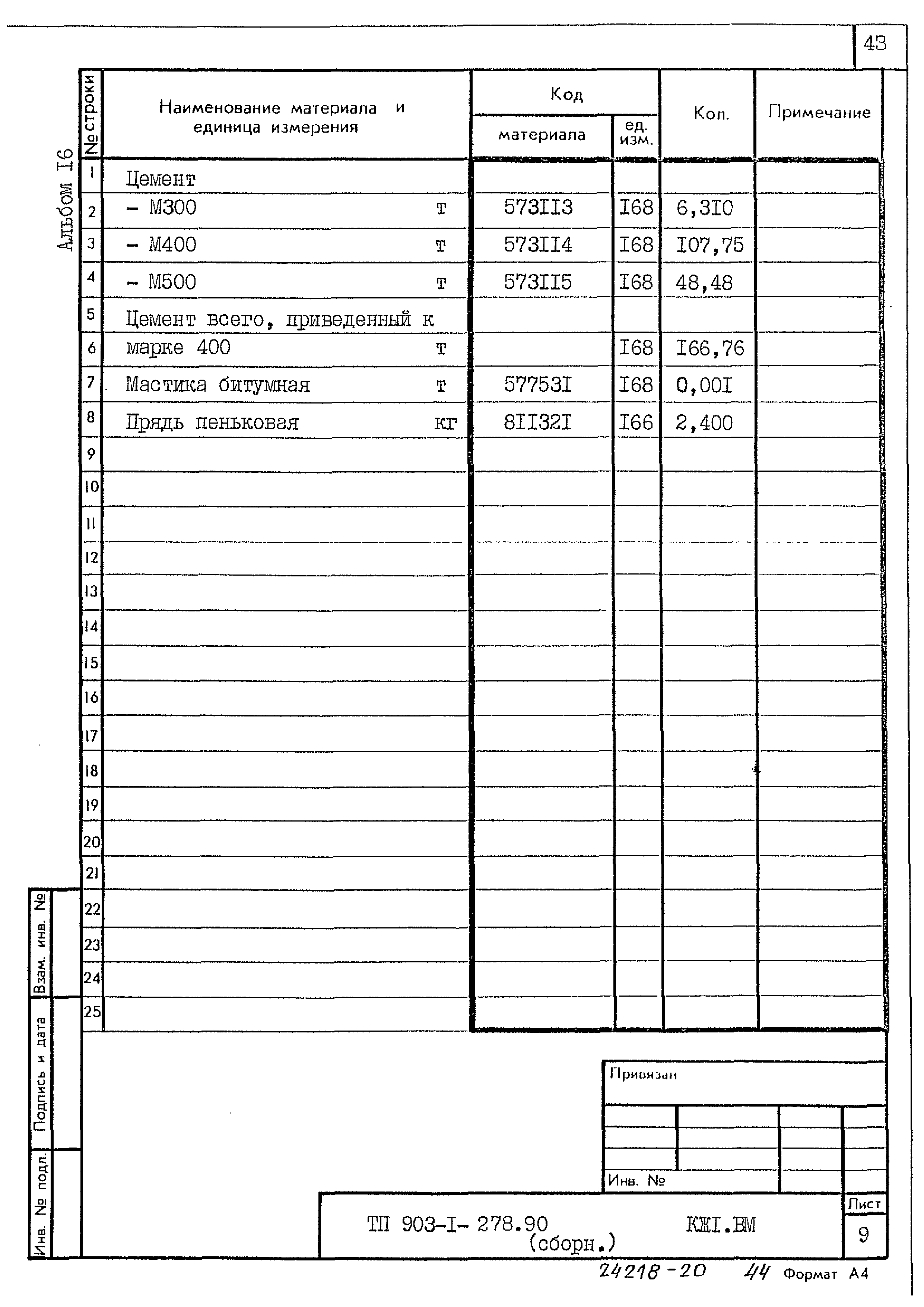 Типовой проект 903-1-278.90