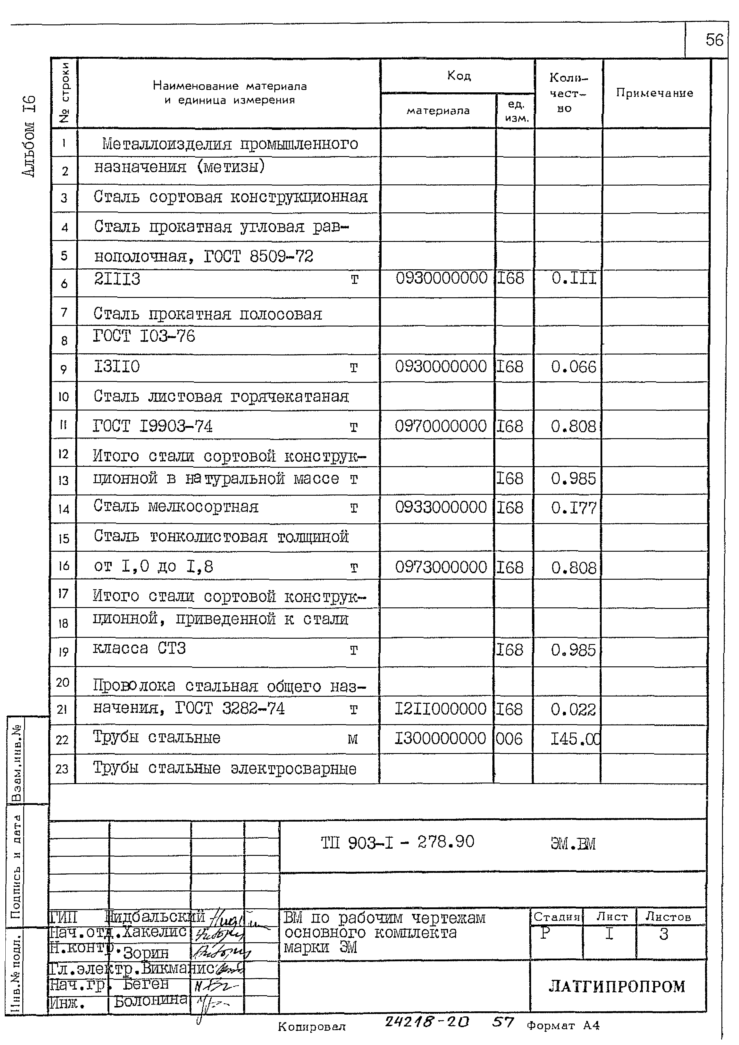 Типовой проект 903-1-278.90