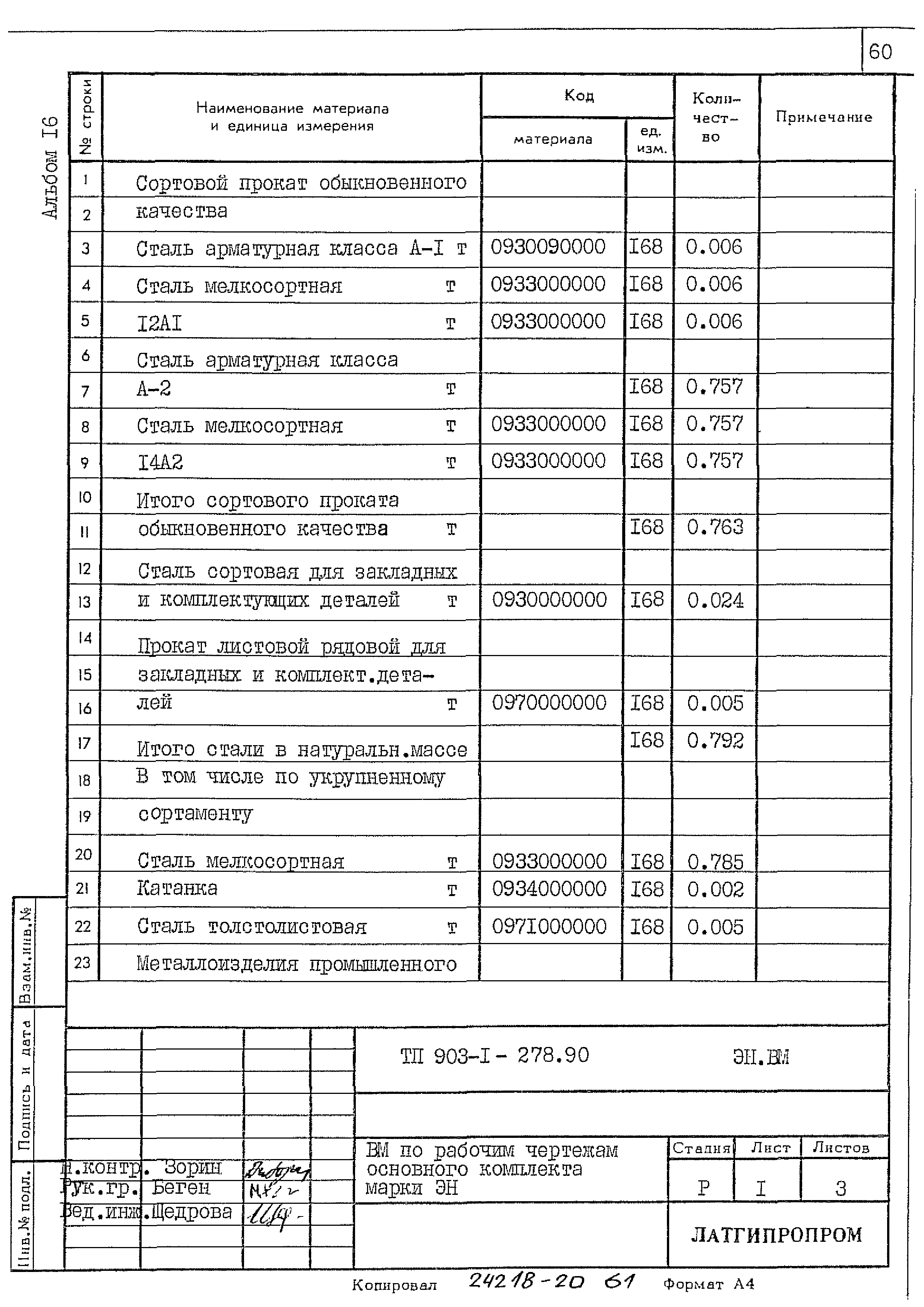 Типовой проект 903-1-278.90