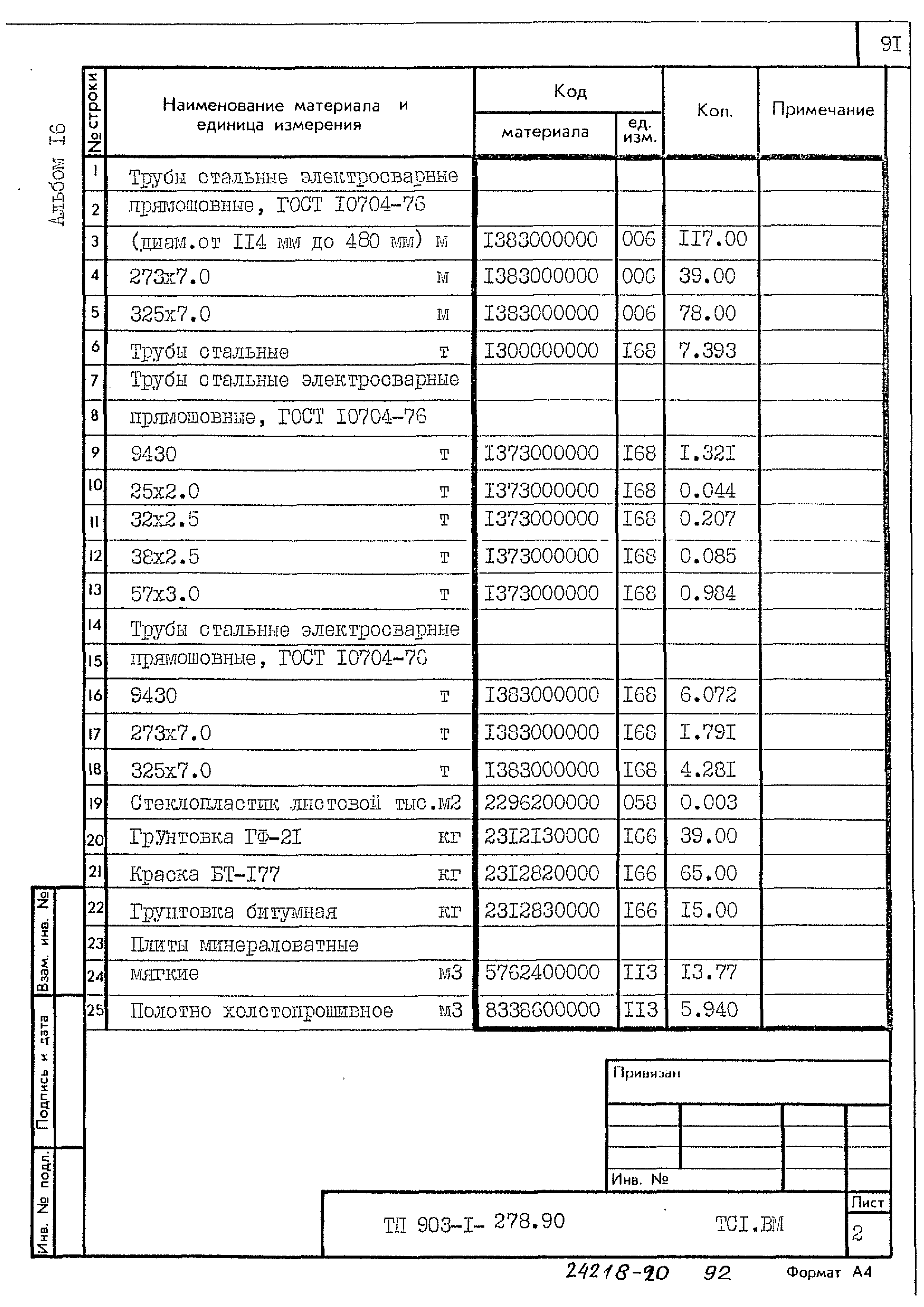 Типовой проект 903-1-278.90