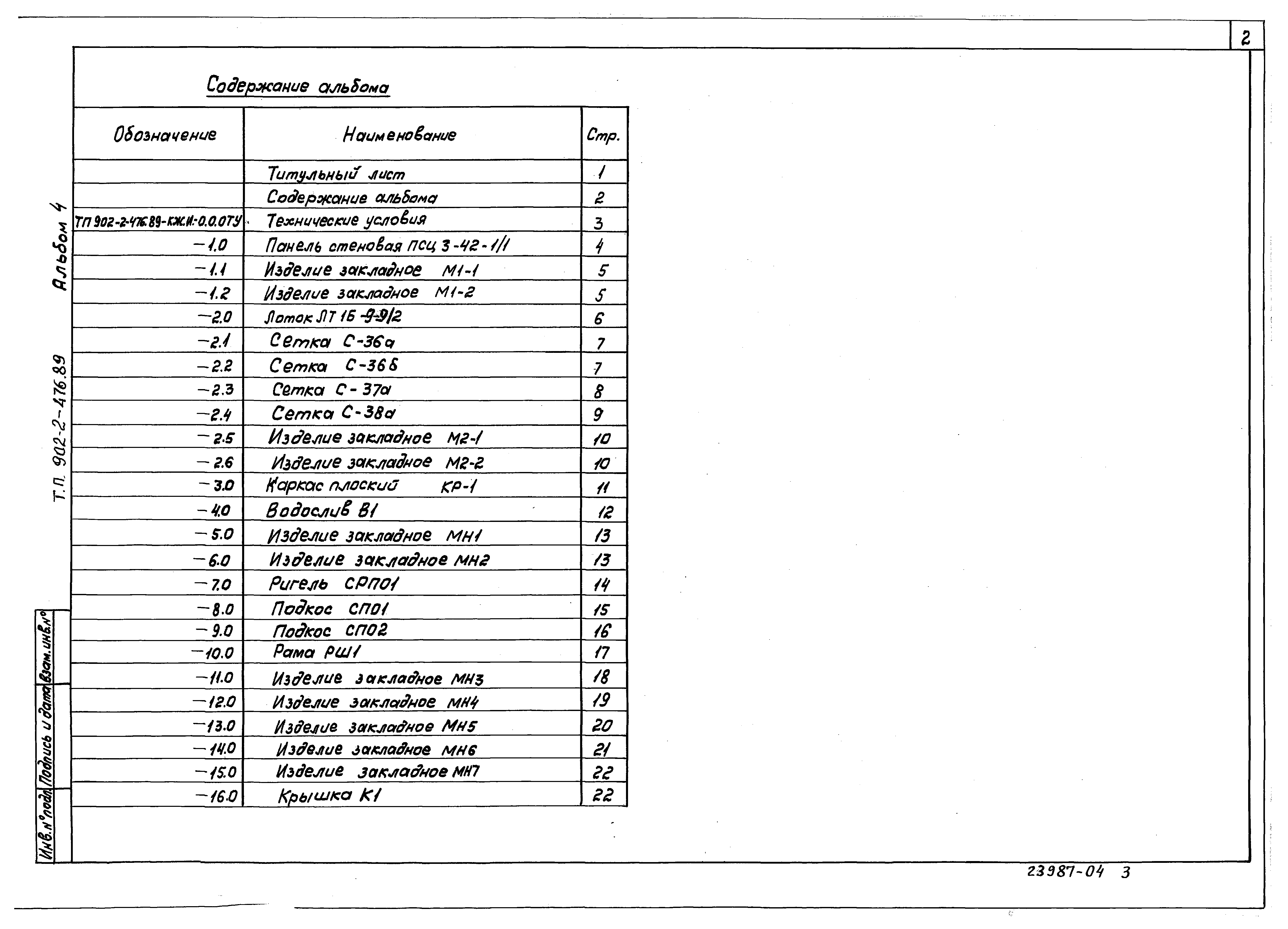 Типовой проект 902-2-476.89