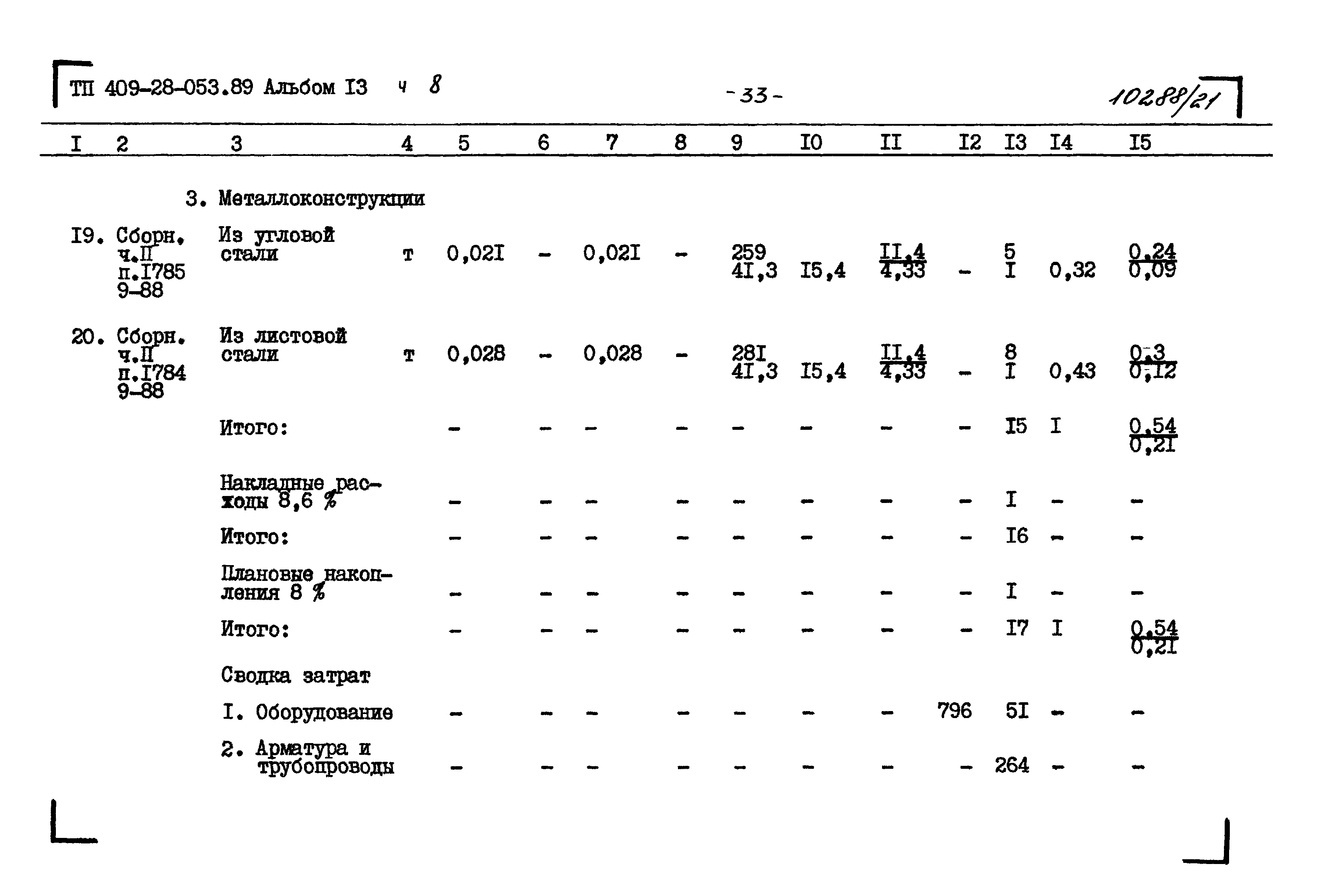 Типовые проектные решения 409-28-053.89