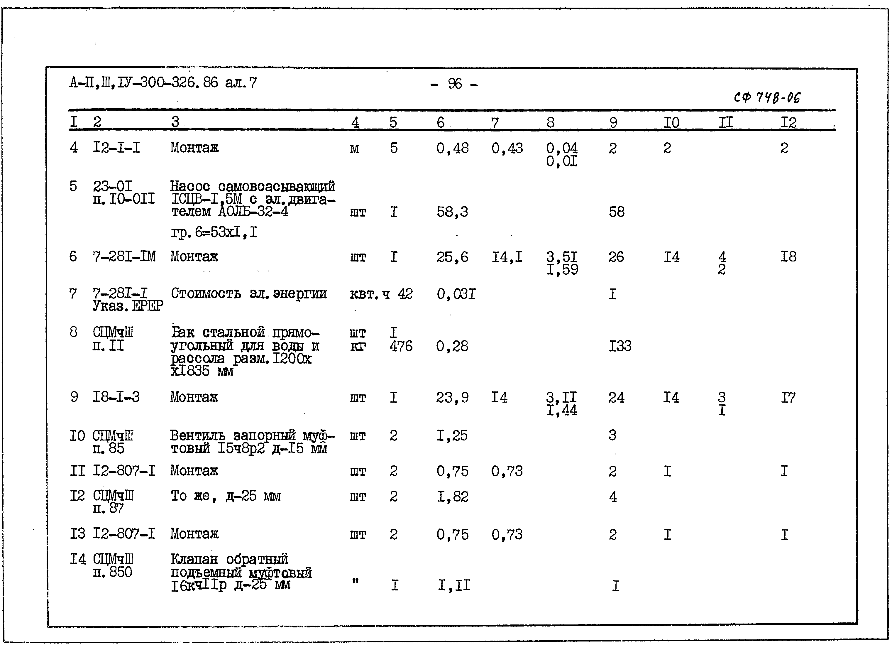 Типовой проект А-II,III,IV-300-326.86