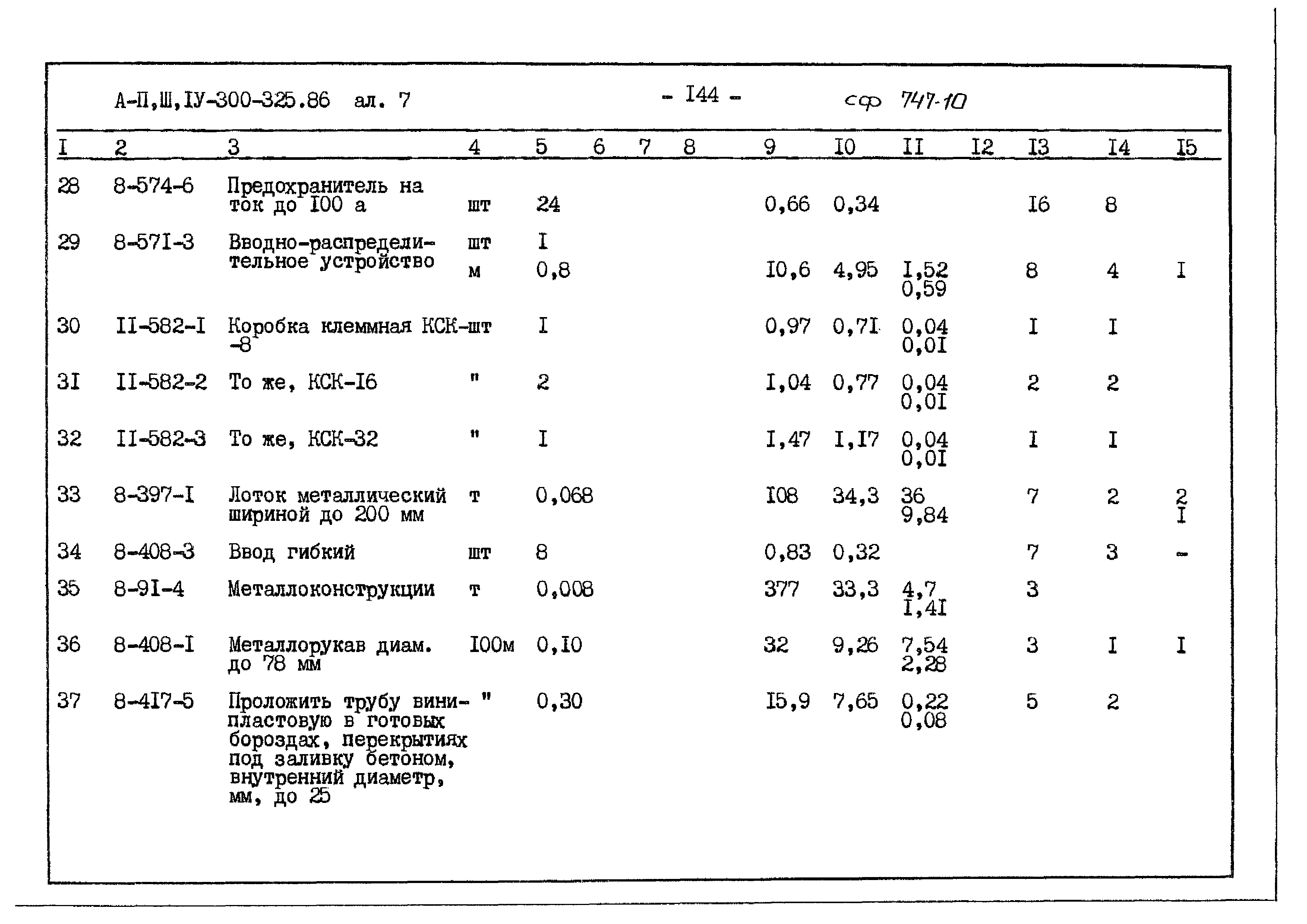 Типовой проект А-II,III,IV-300-325.86