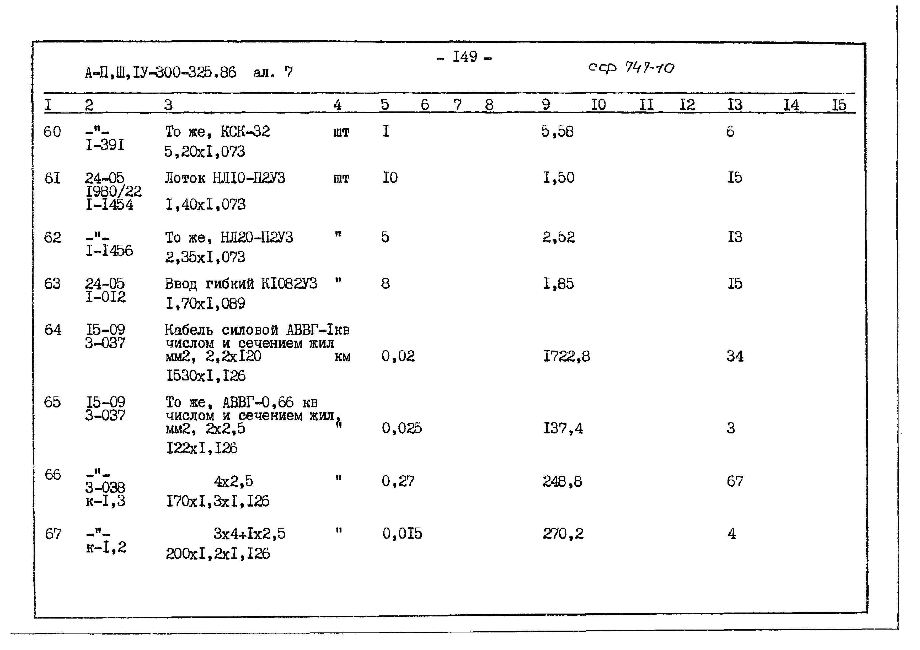 Типовой проект А-II,III,IV-300-325.86