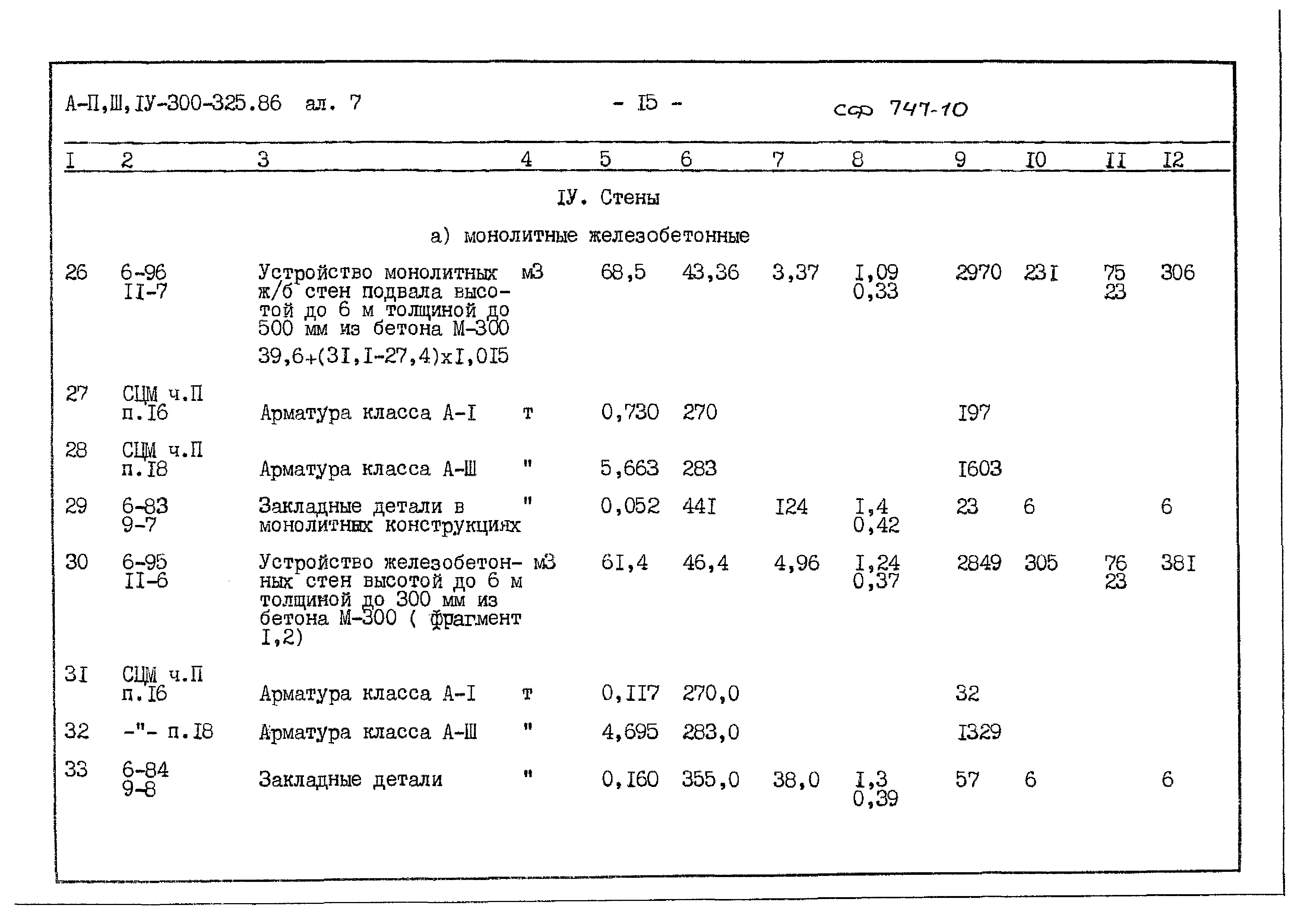 Типовой проект А-II,III,IV-300-325.86