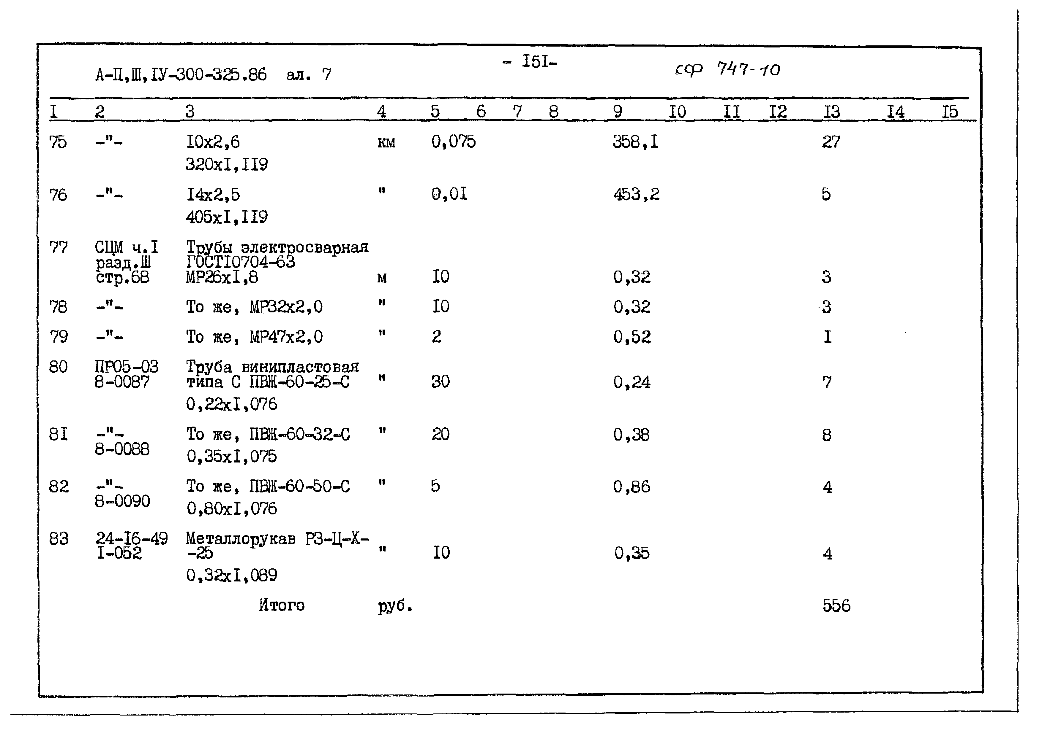 Типовой проект А-II,III,IV-300-325.86