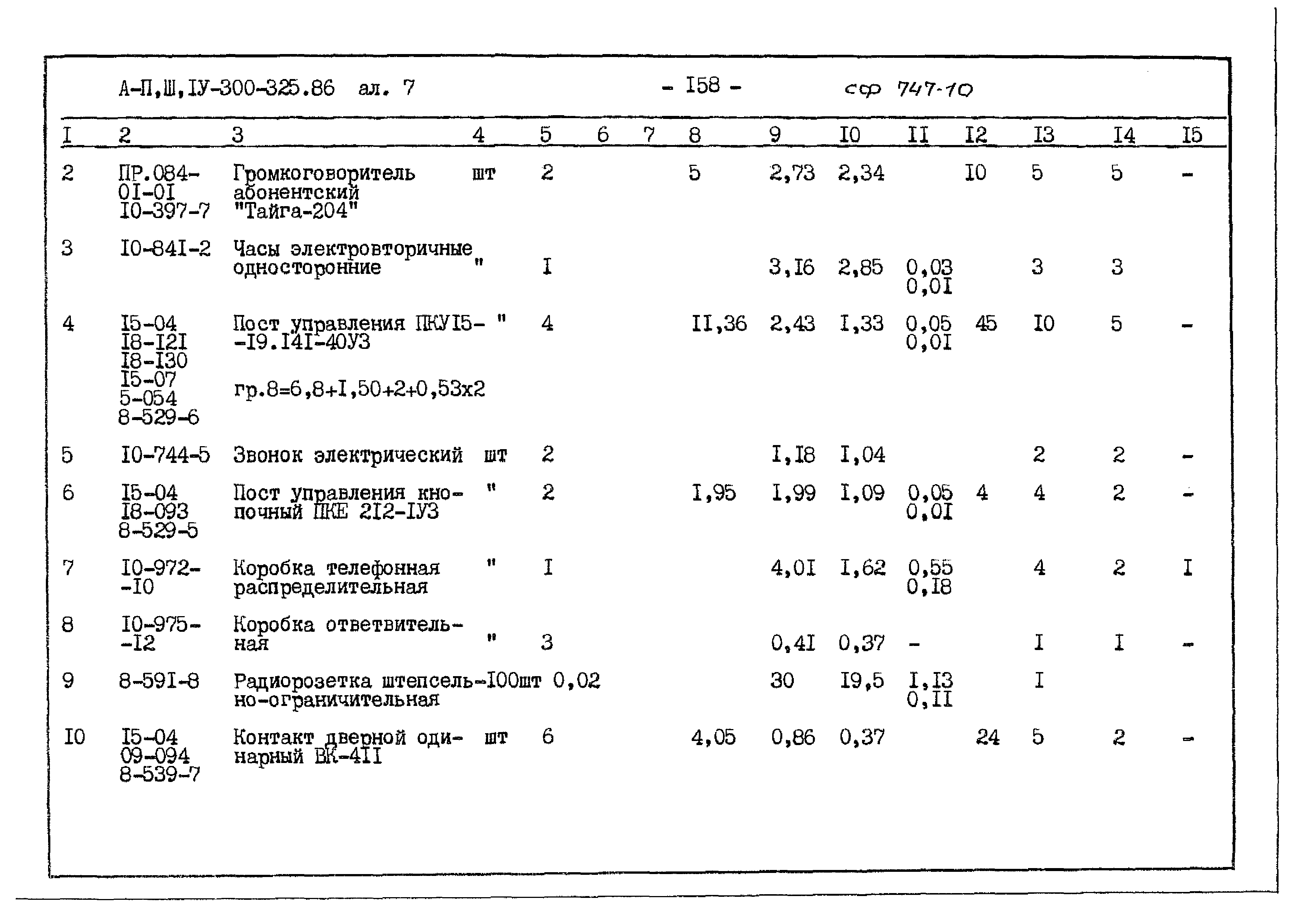 Типовой проект А-II,III,IV-300-325.86