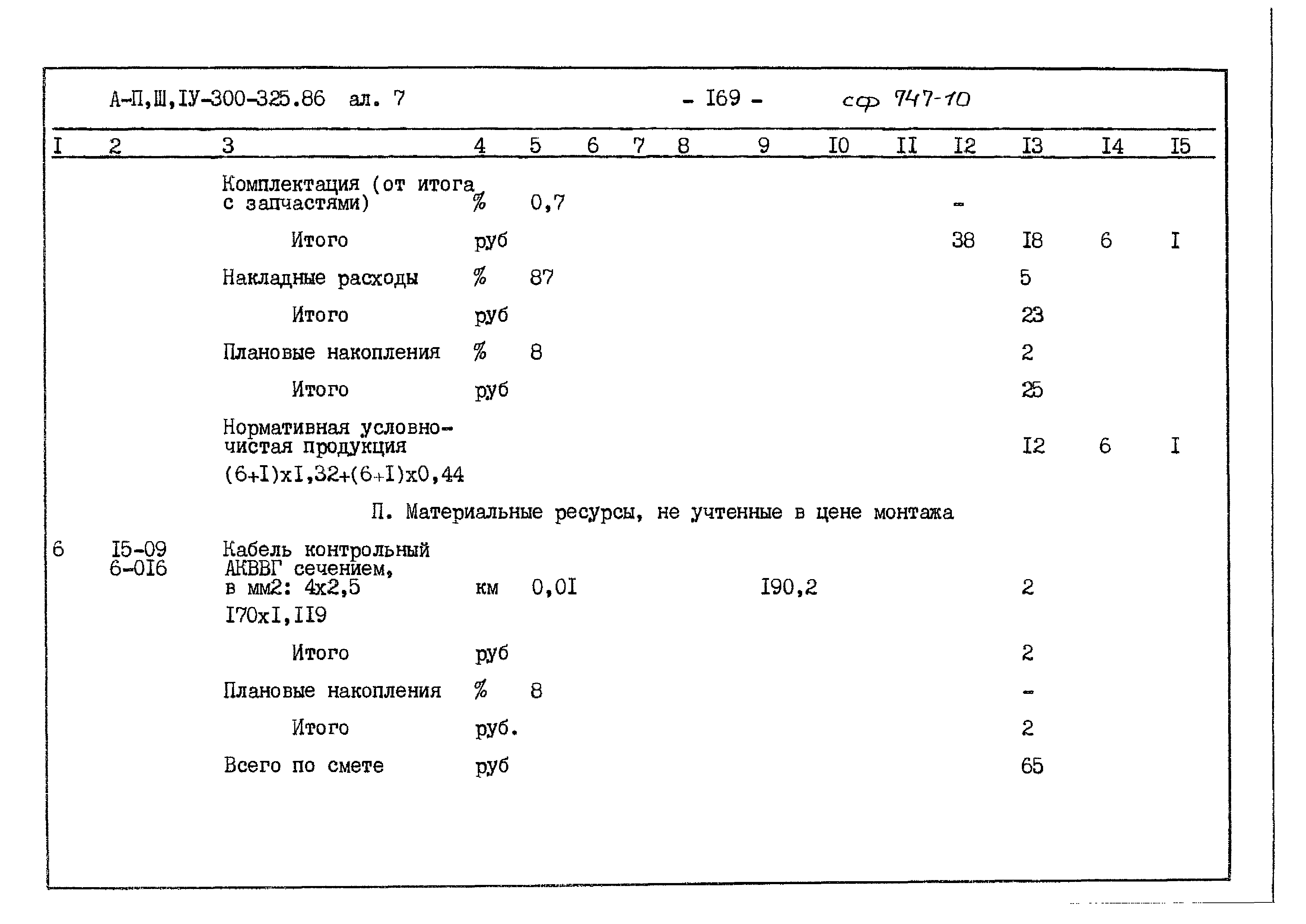 Типовой проект А-II,III,IV-300-325.86