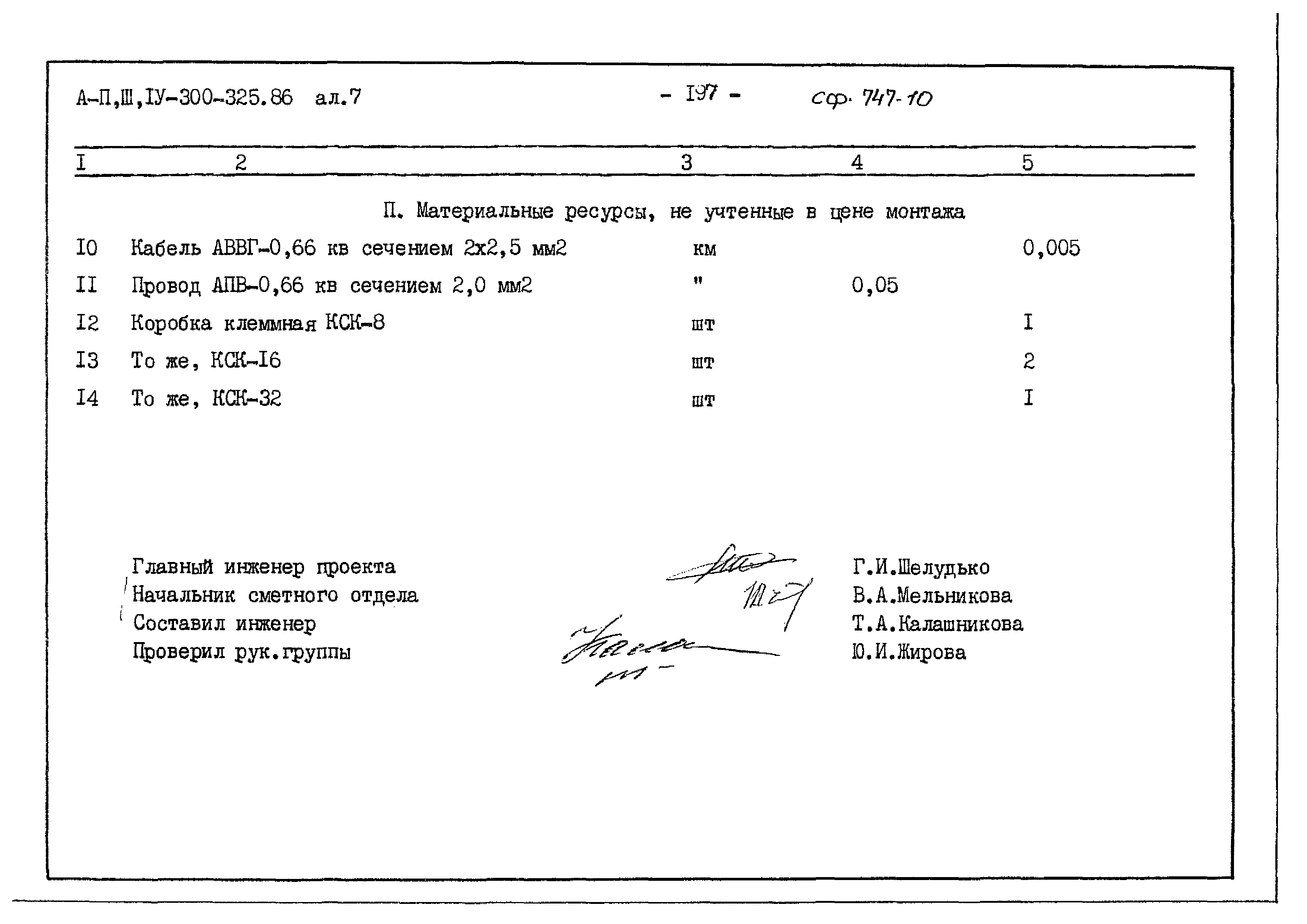 Типовой проект А-II,III,IV-300-325.86