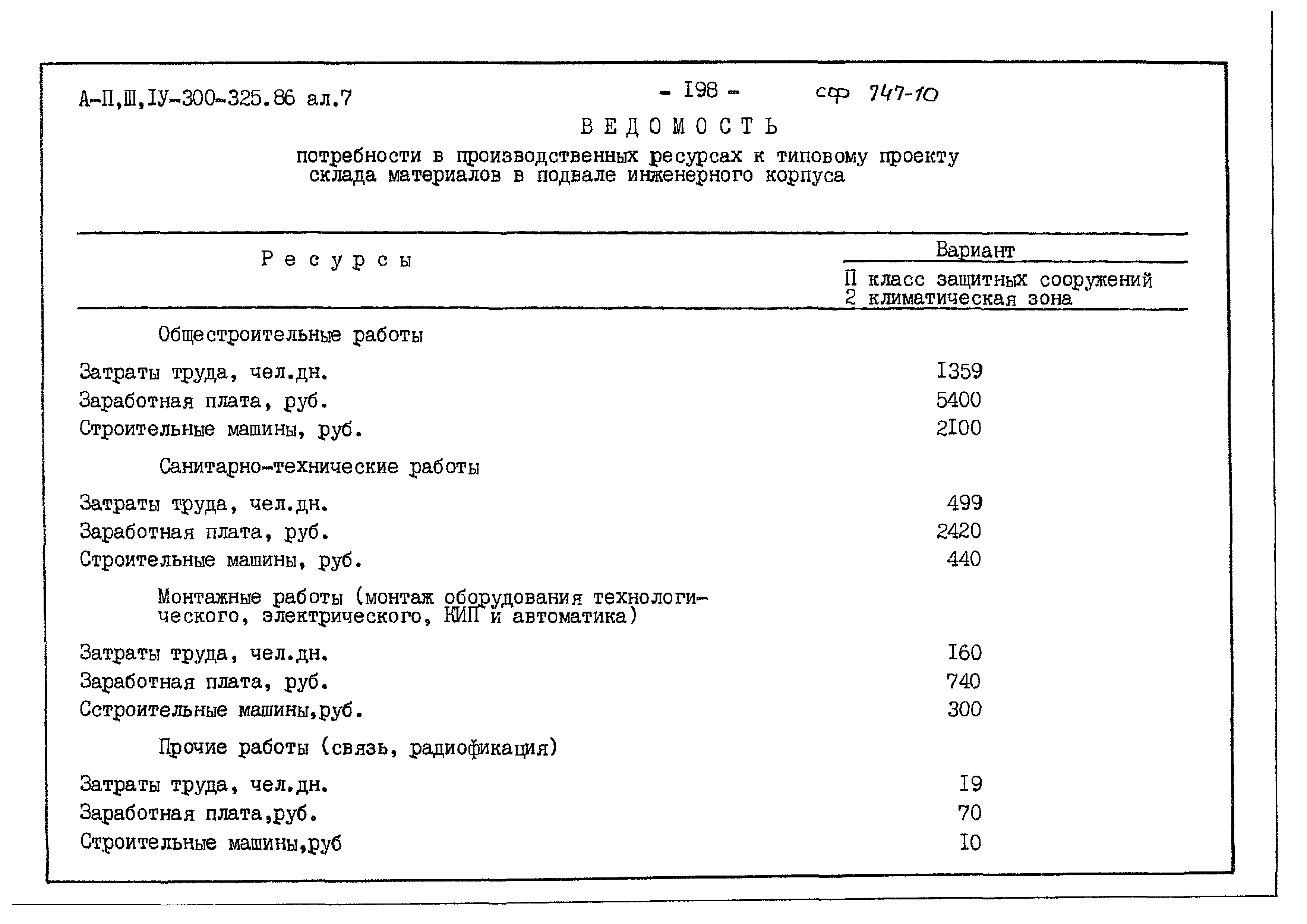 Типовой проект А-II,III,IV-300-325.86