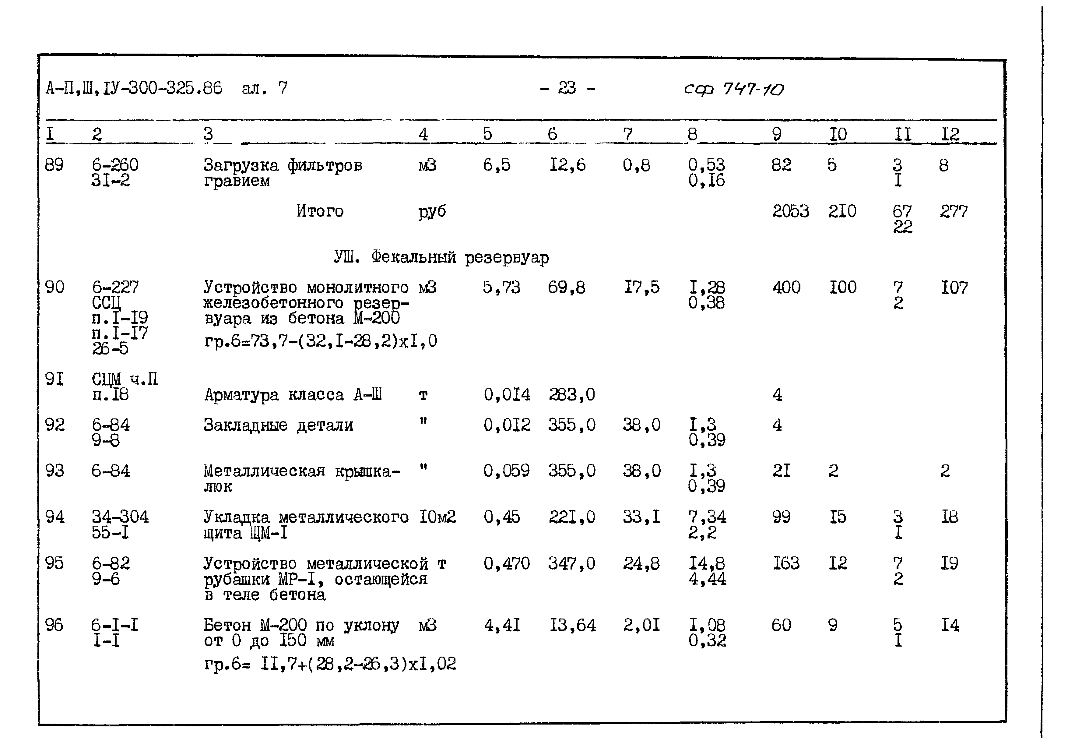 Типовой проект А-II,III,IV-300-325.86