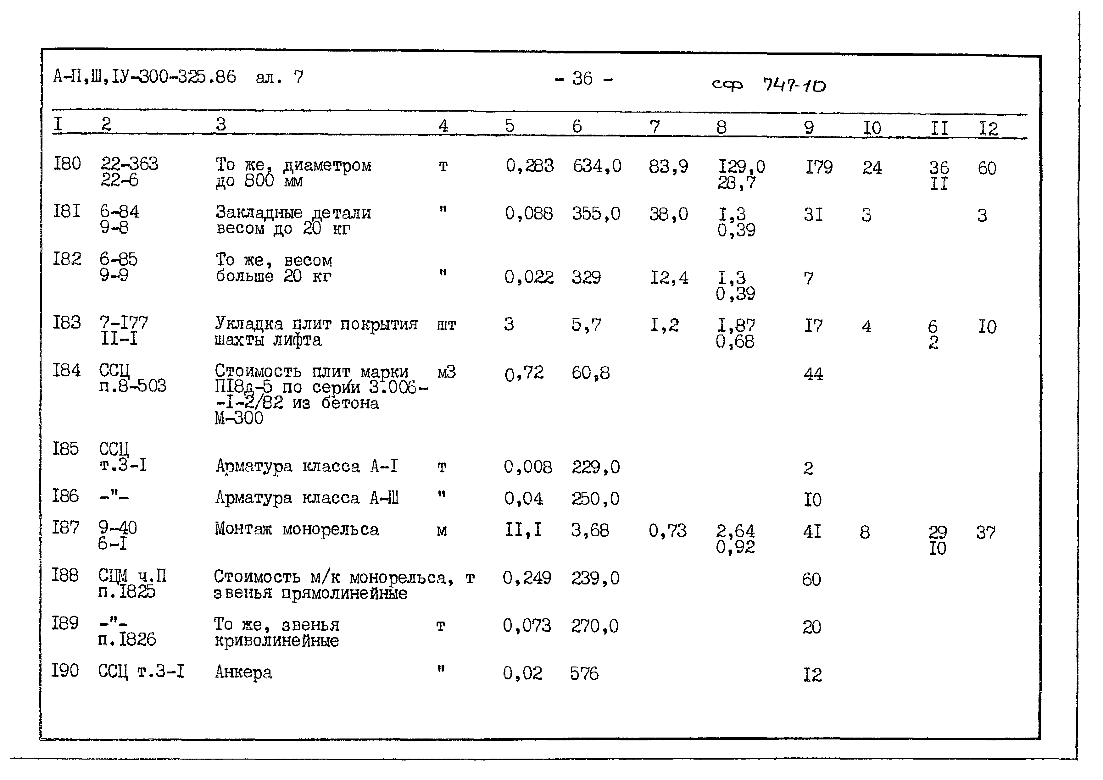 Типовой проект А-II,III,IV-300-325.86