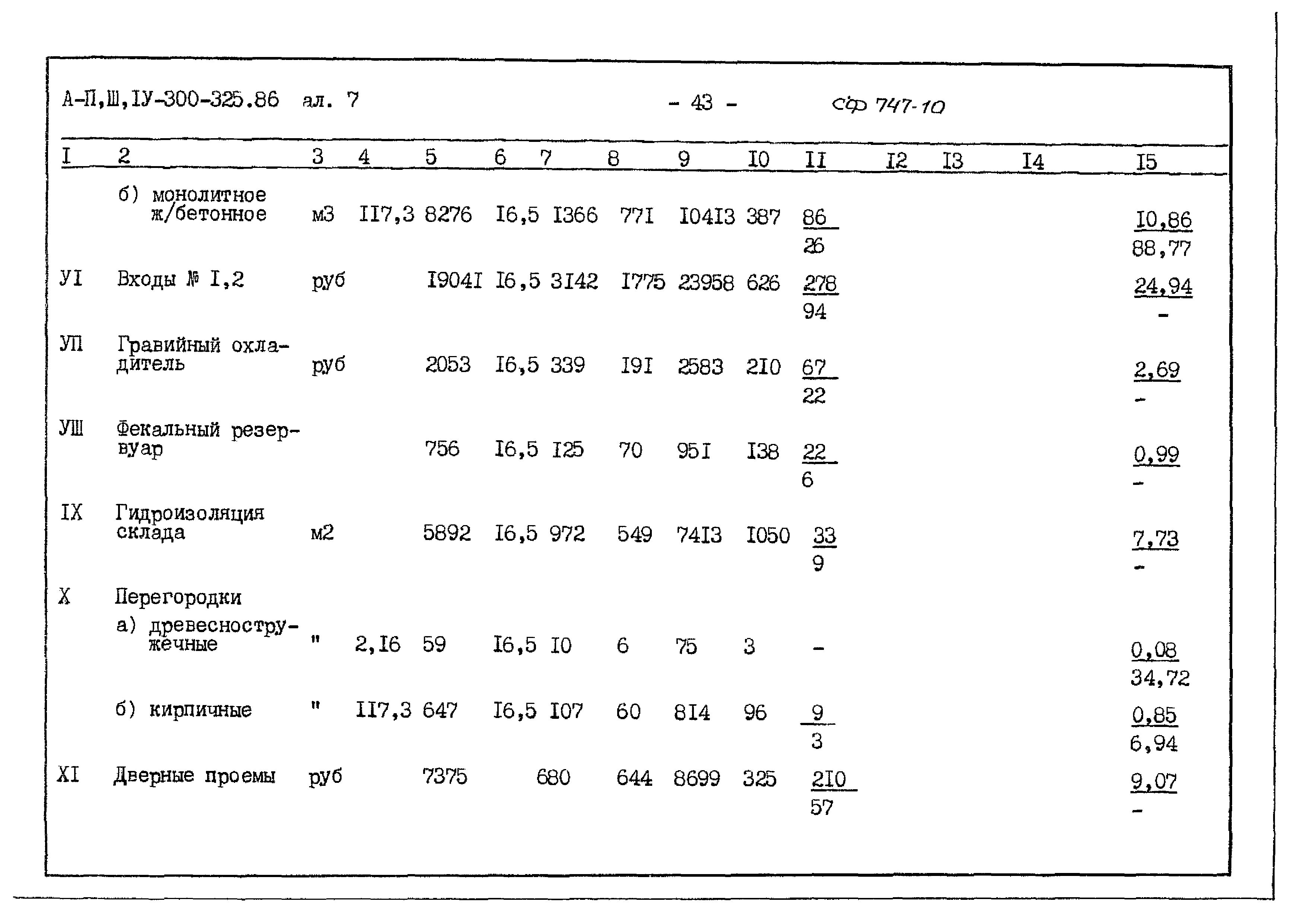 Типовой проект А-II,III,IV-300-325.86