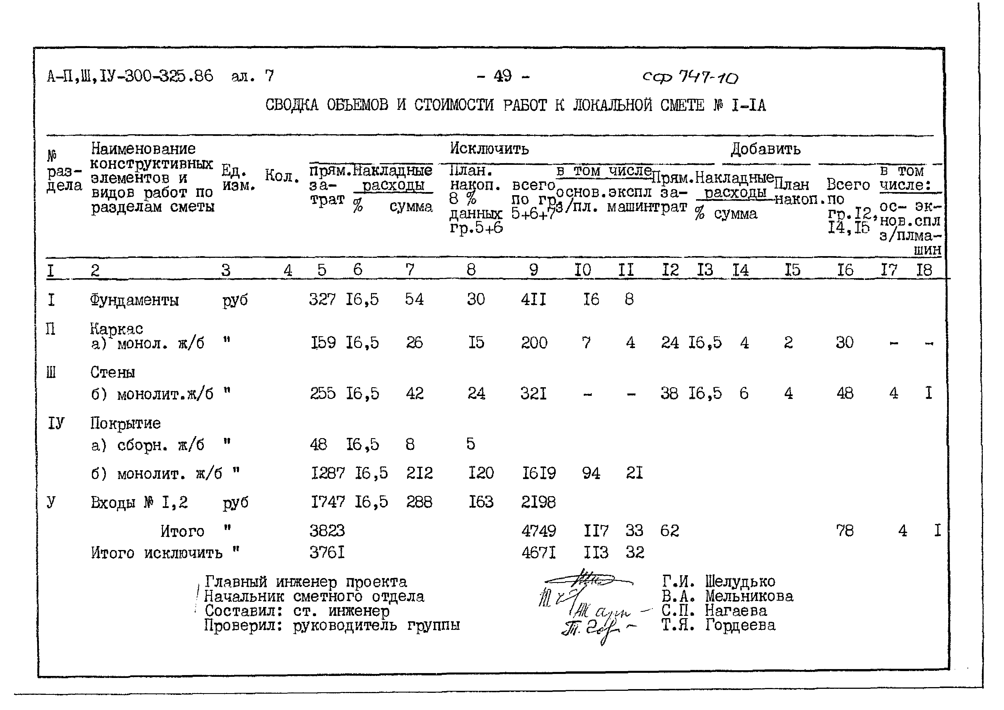 Типовой проект А-II,III,IV-300-325.86