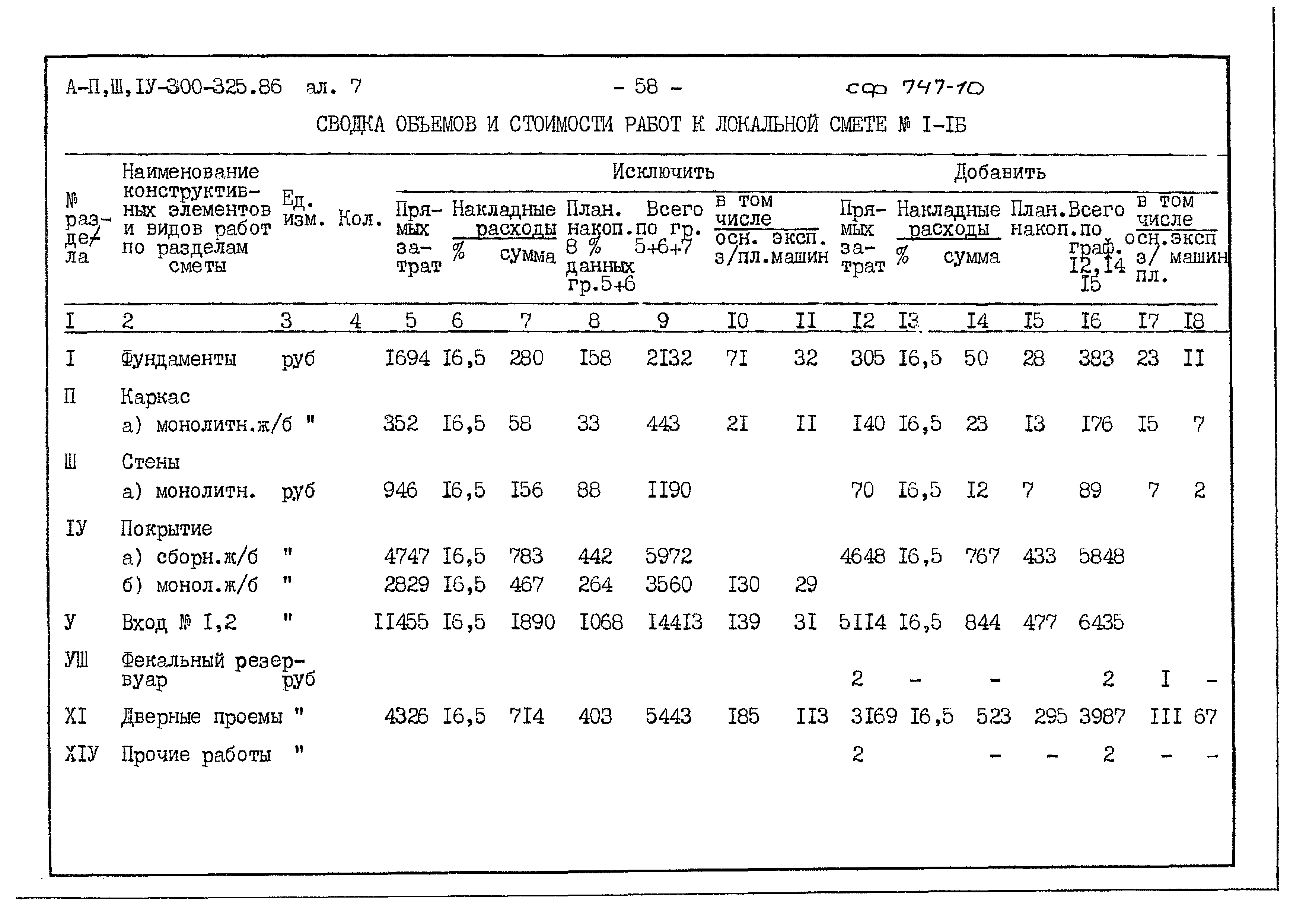 Типовой проект А-II,III,IV-300-325.86