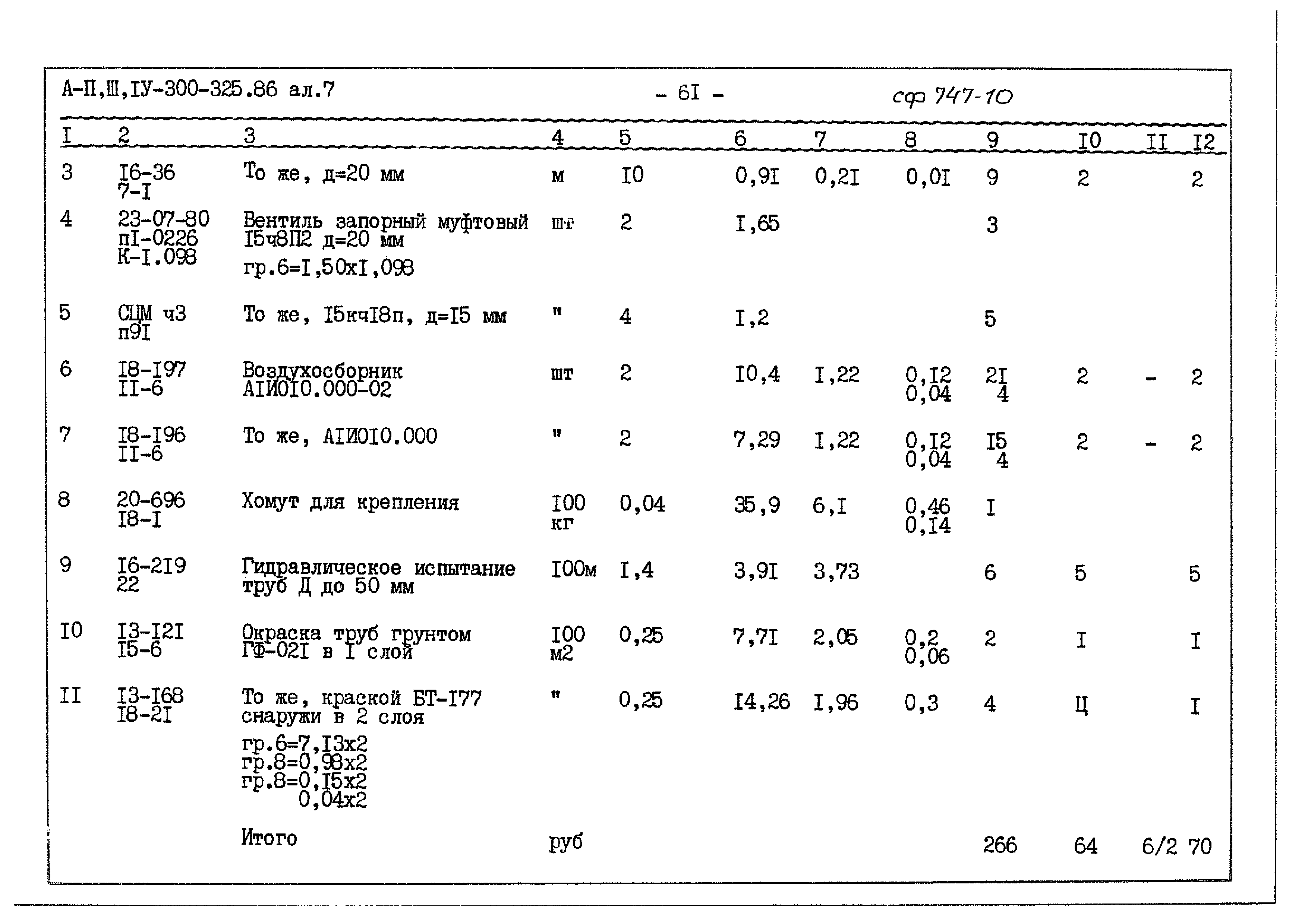 Типовой проект А-II,III,IV-300-325.86