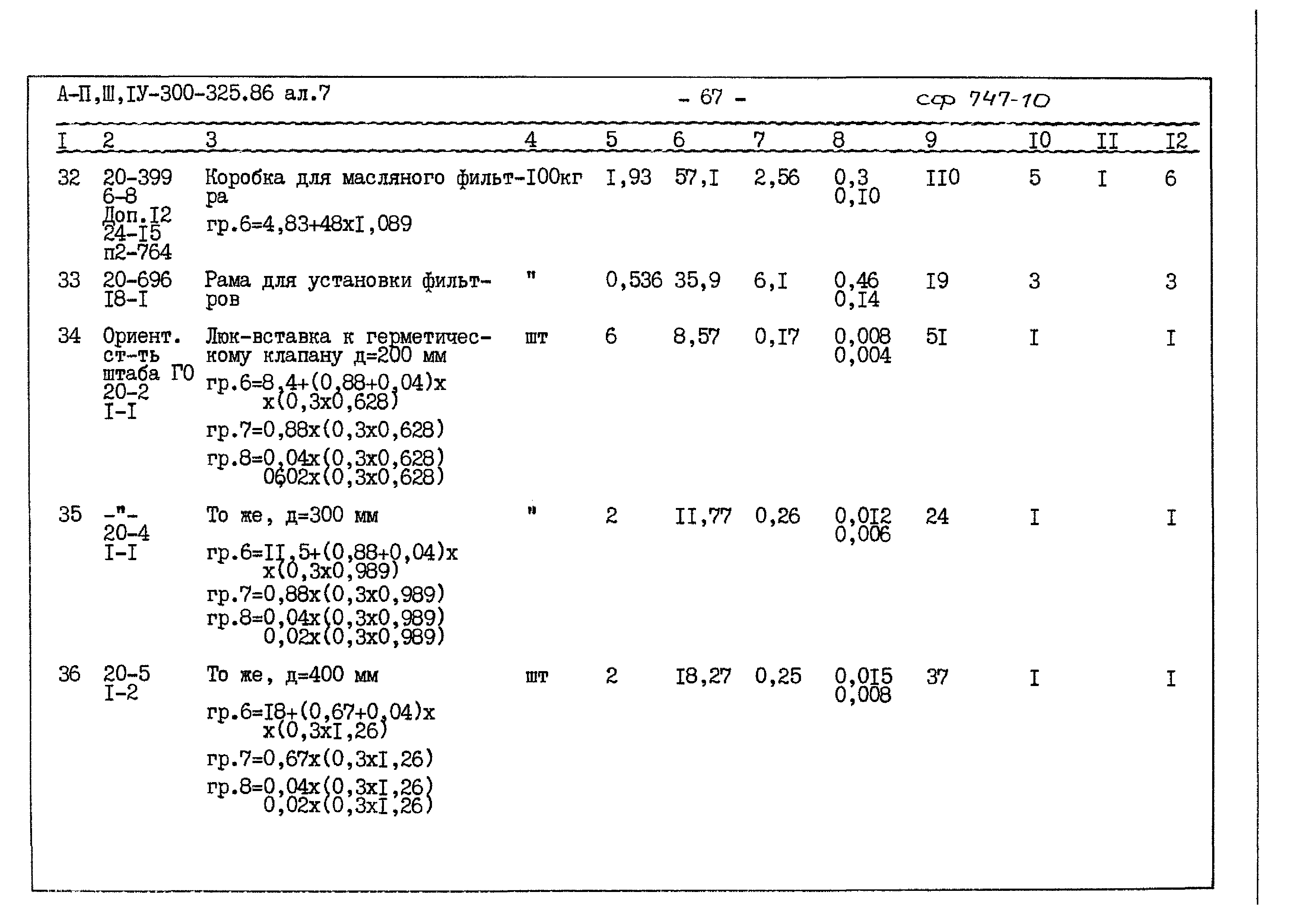 Типовой проект А-II,III,IV-300-325.86